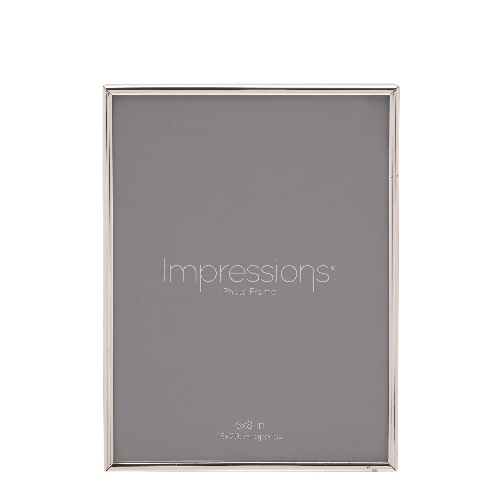 Silverplated Photo Frame Plain thin edge 6" x 8"