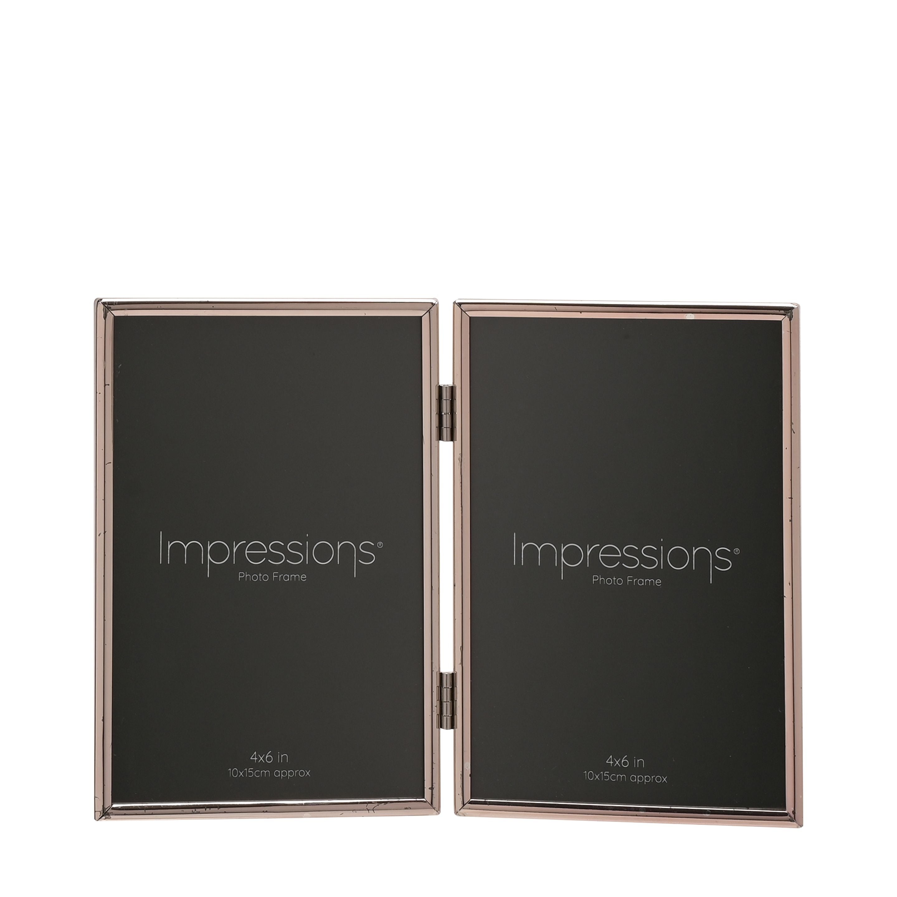 Silverplated Double Photo Frame - 4" x 6"