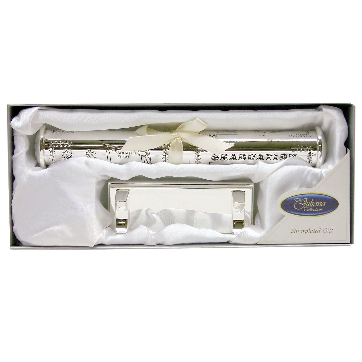 Silverplated Graduation Certificate holder & stand complete