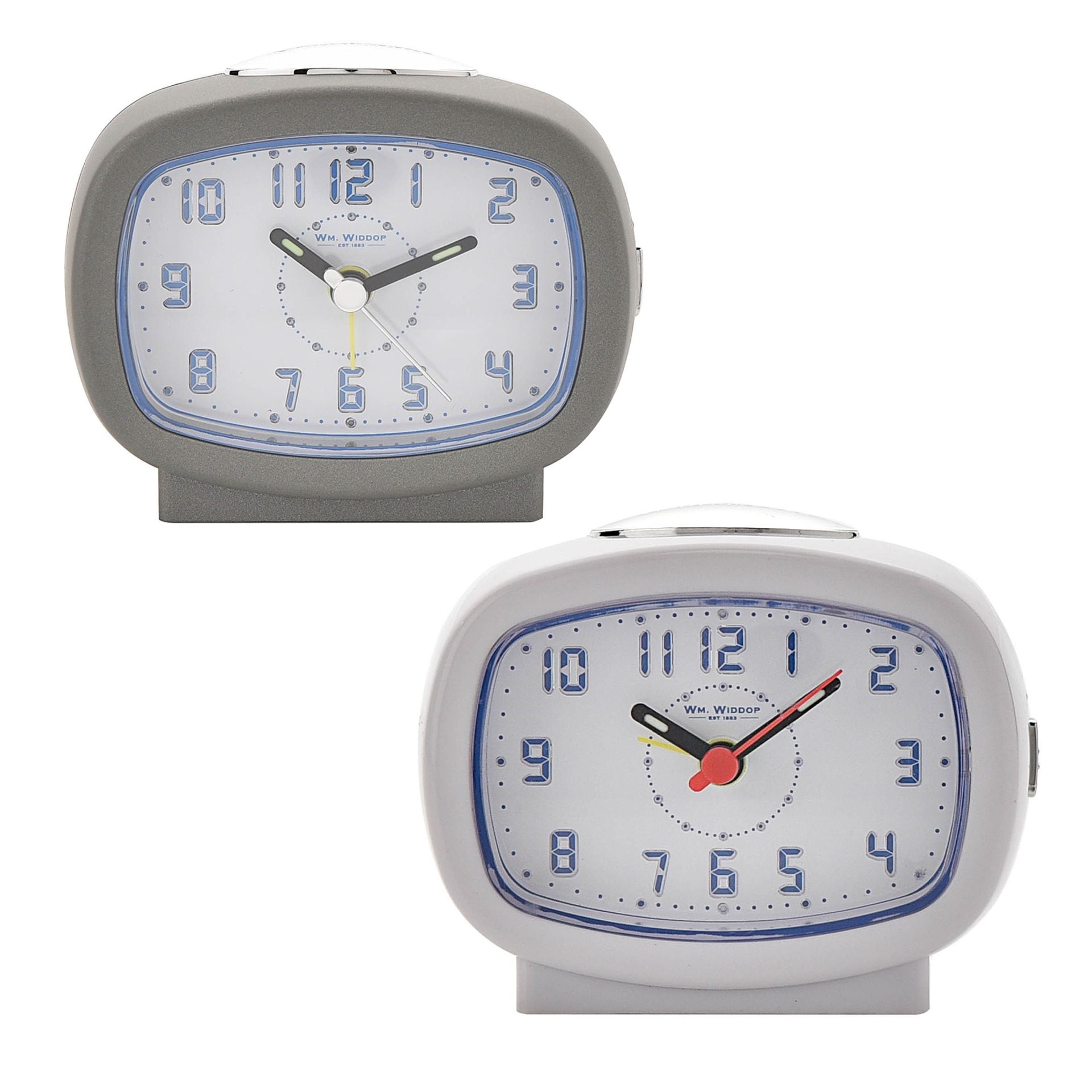 Hometime Qtz Beep Alarm LED Dial/Snooze White