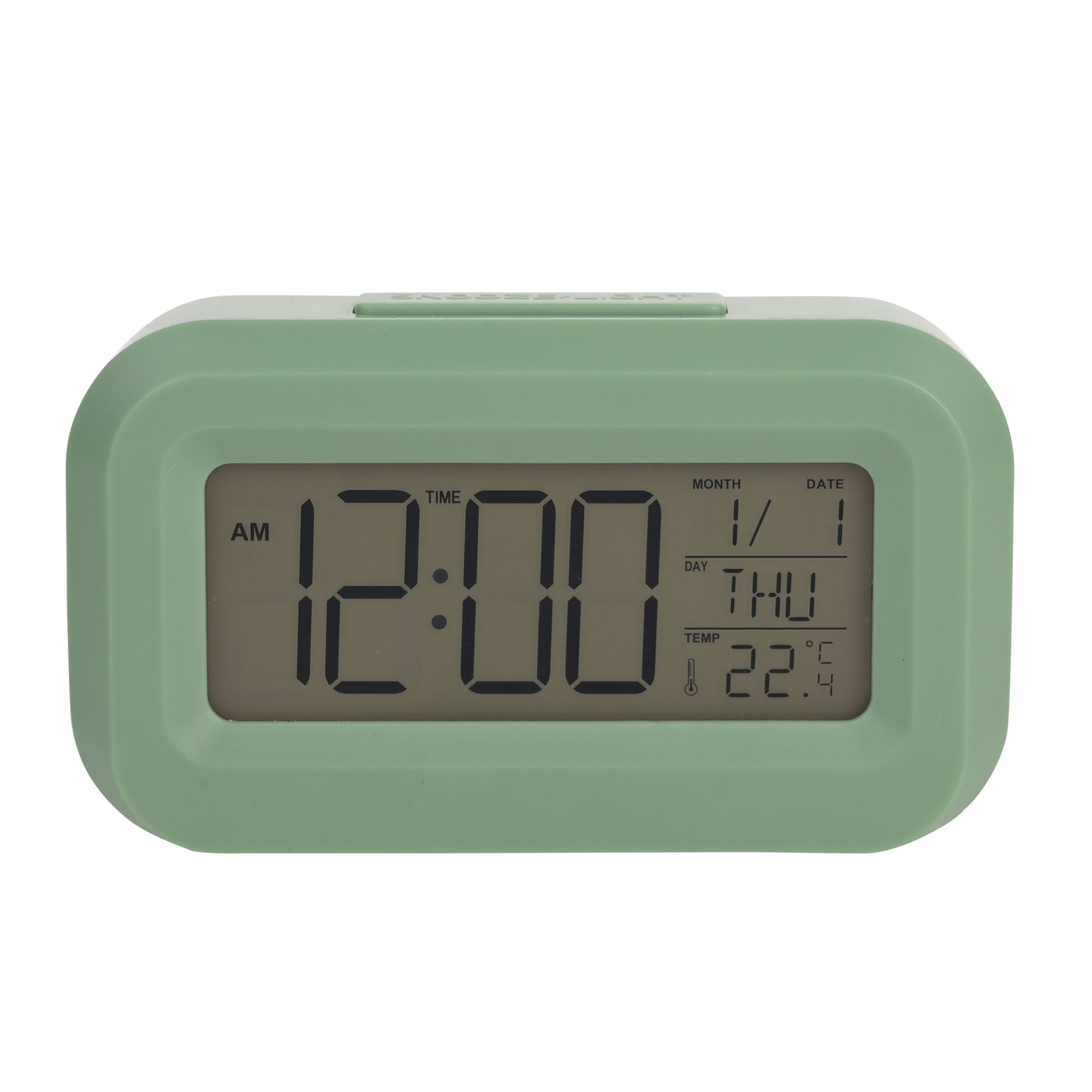 Hometime Brights Travel LED Clock - Green