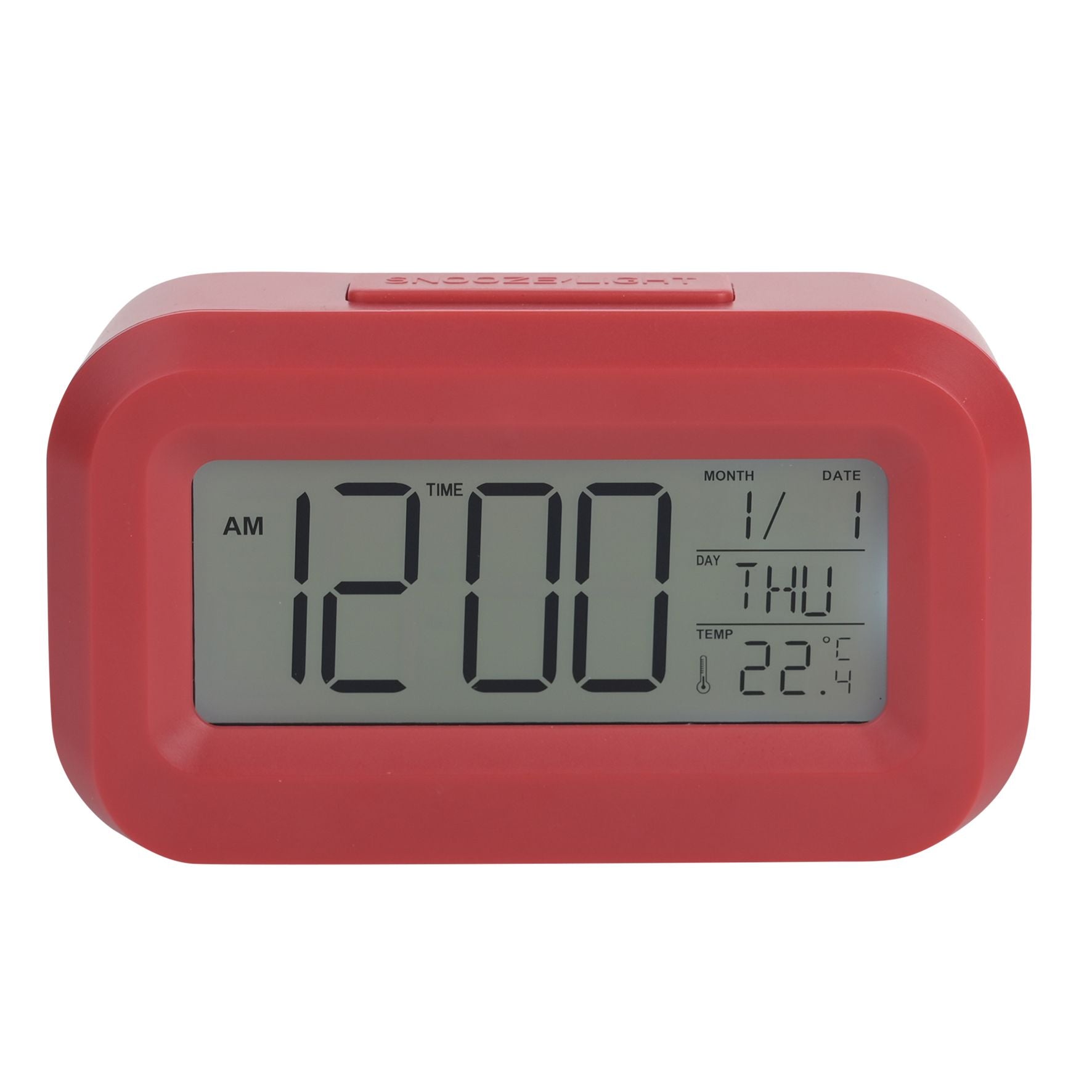 Hometime Brights Travel LED Clock - Red