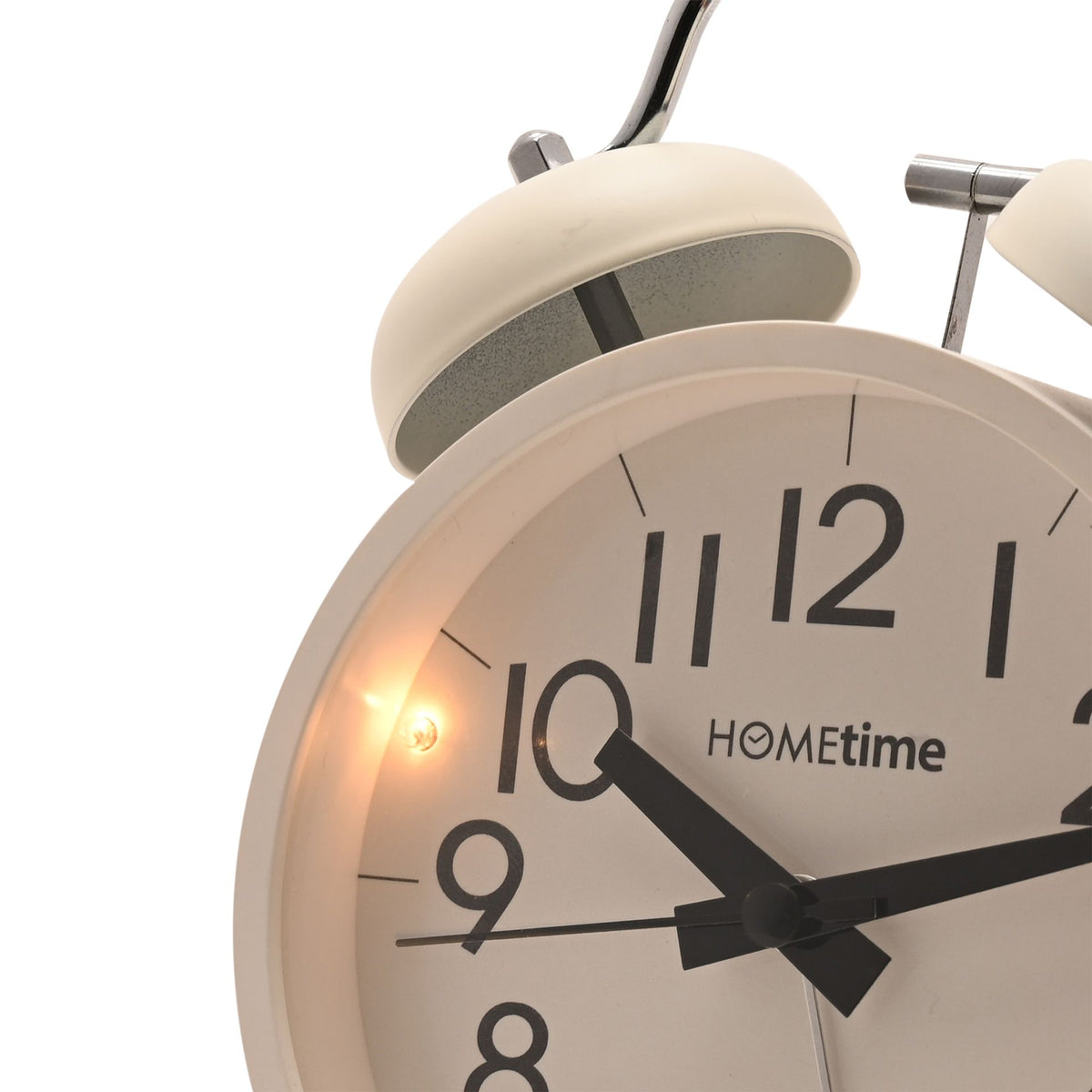 Hometime Table Bell Alarm Clock - White