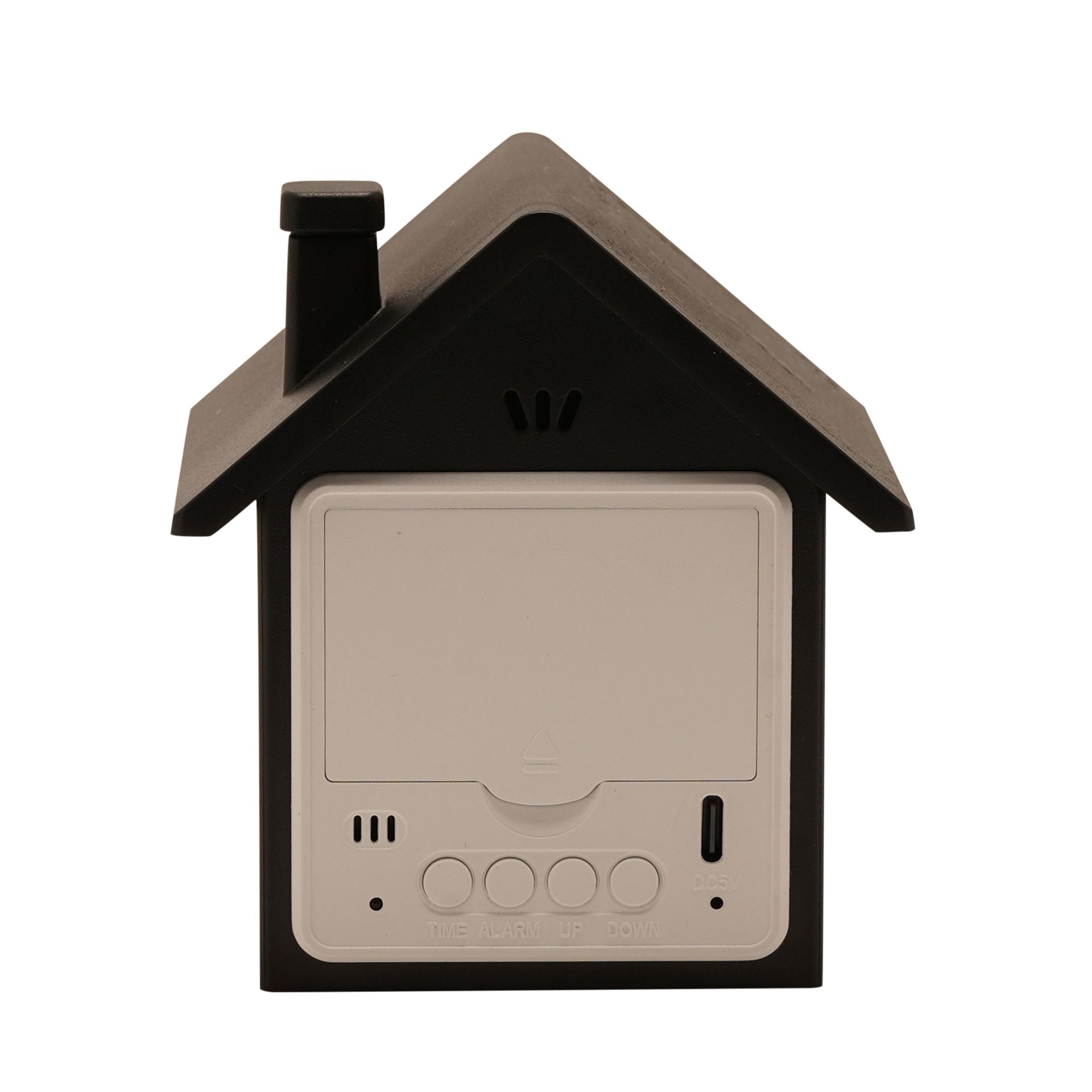 Hometime House Shaped Alarm Clock - Black