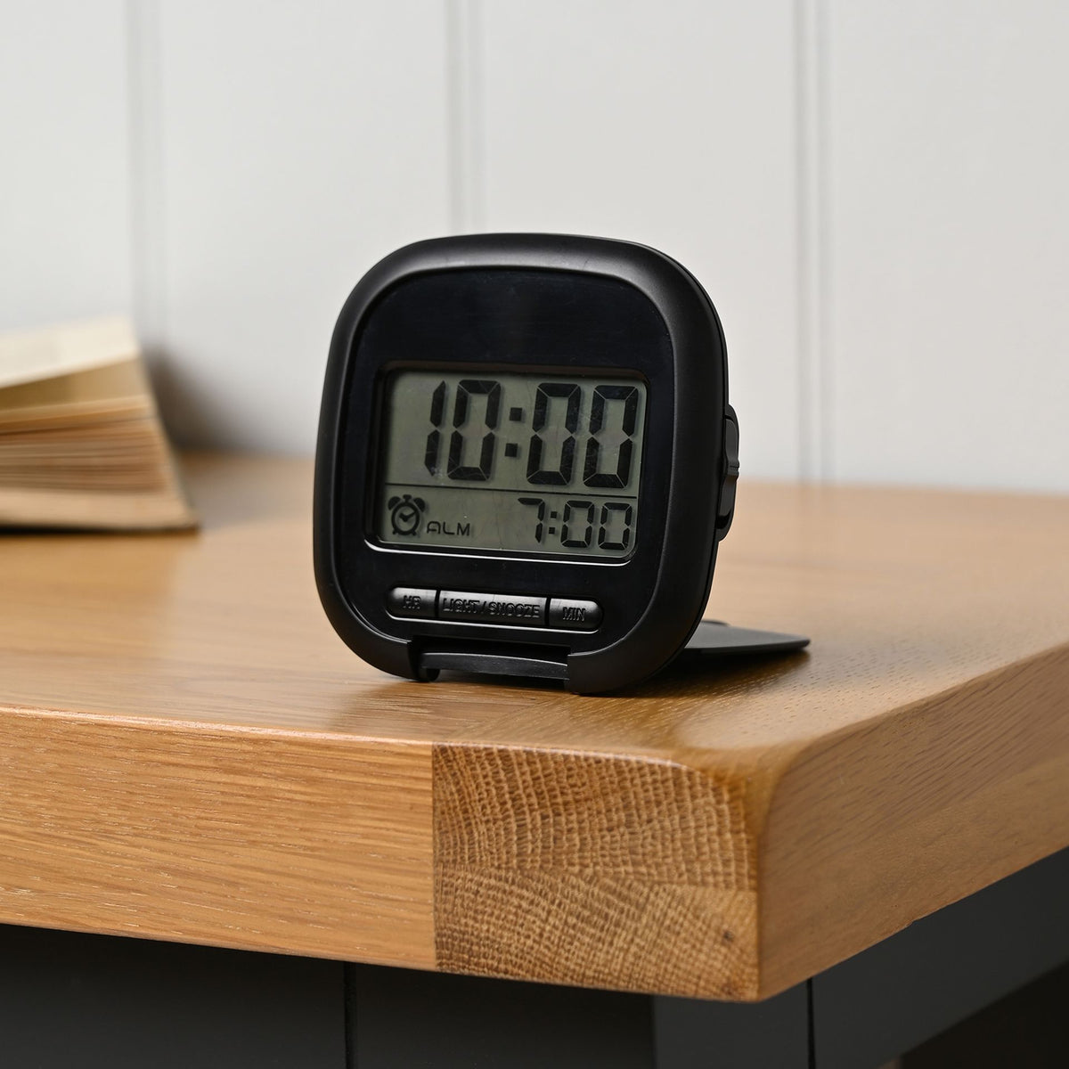 Hometime Digital Travel Alarm Clock - Black