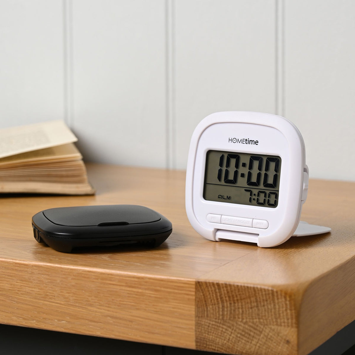Hometime Digital Travel Alarm Clock - Black