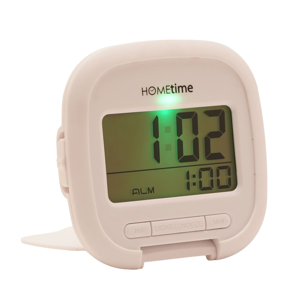 Hometime Digital Travel Alarm Clock - White