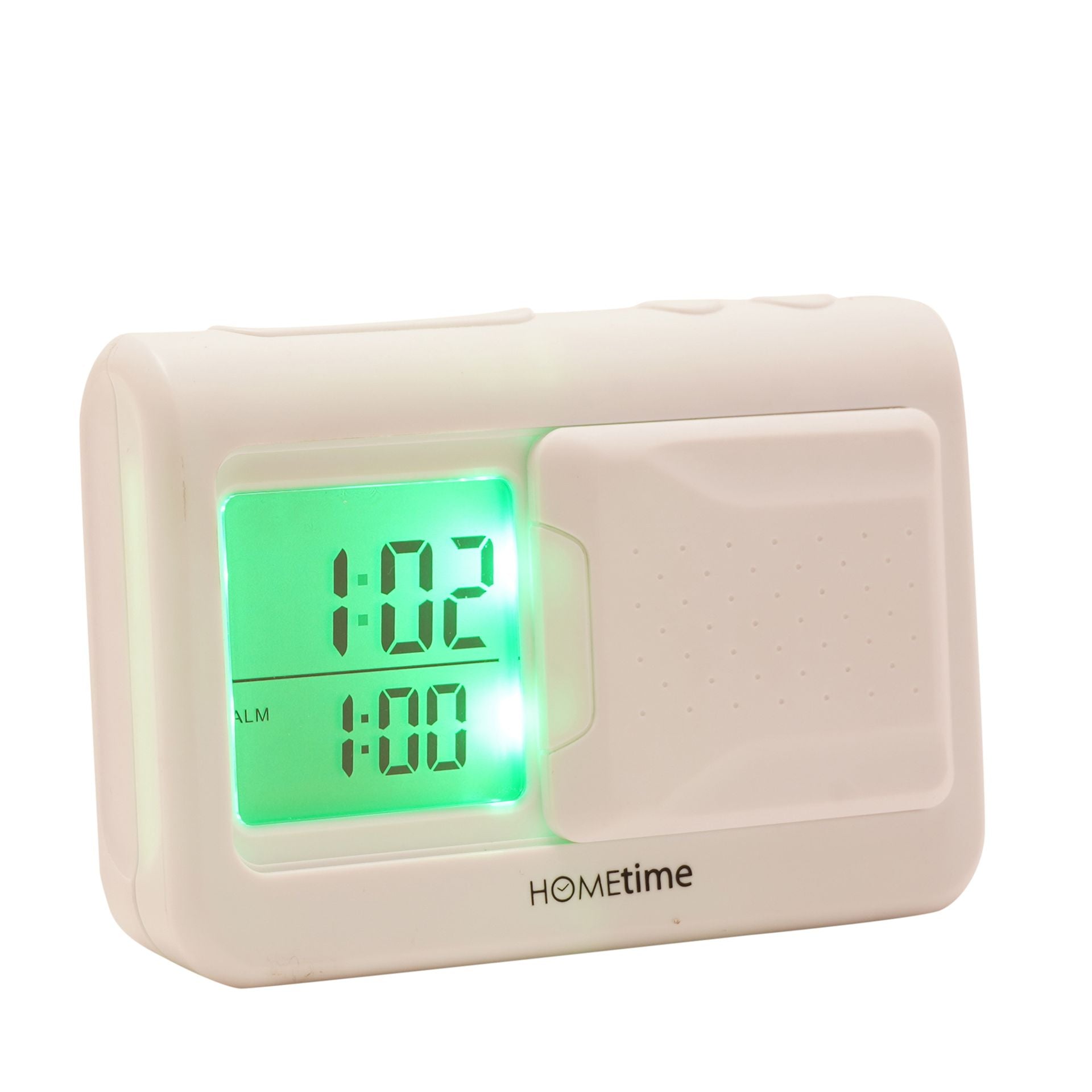 Hometime Digital Vibration Alarm Clock - White