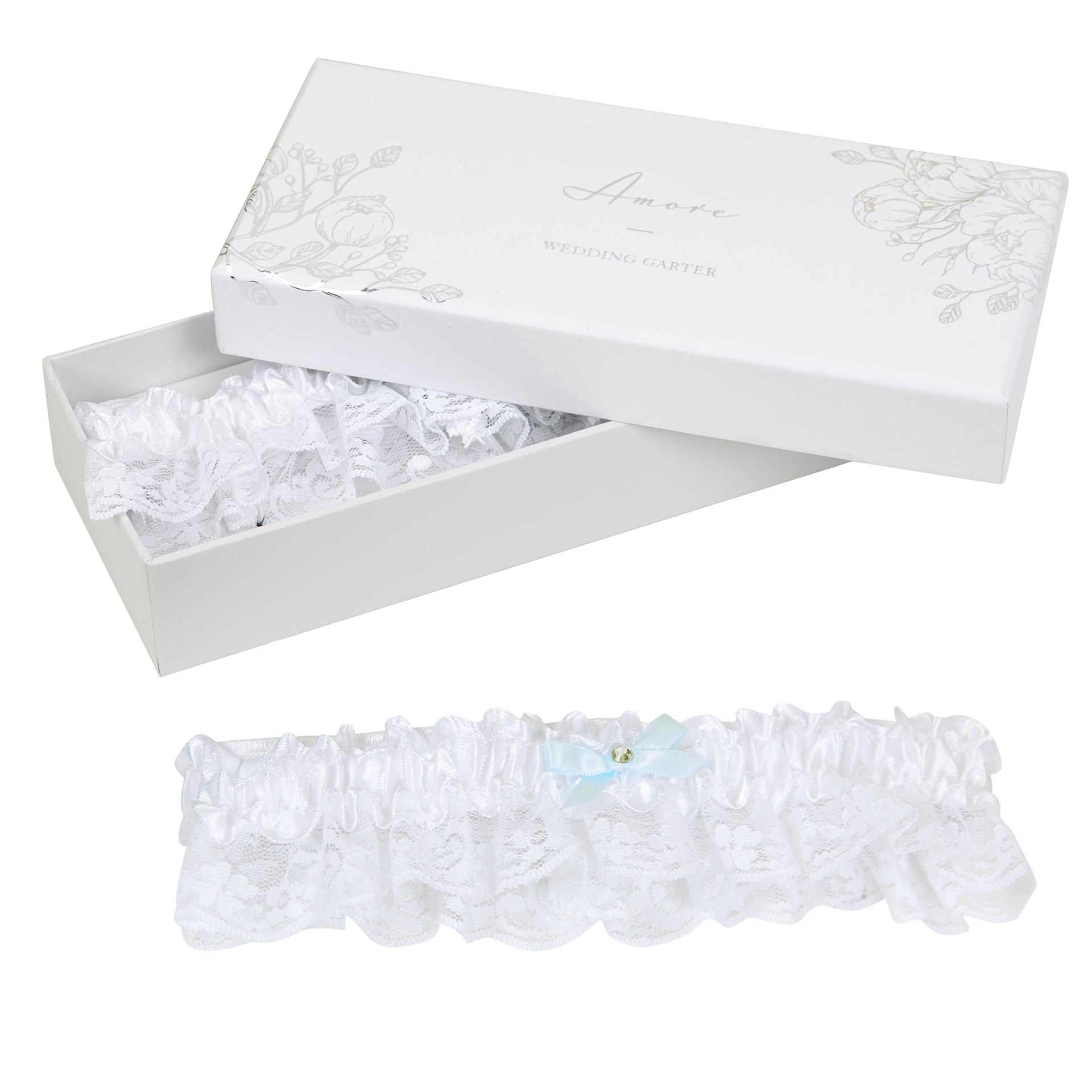Amore Wedding Garter in Gift Box