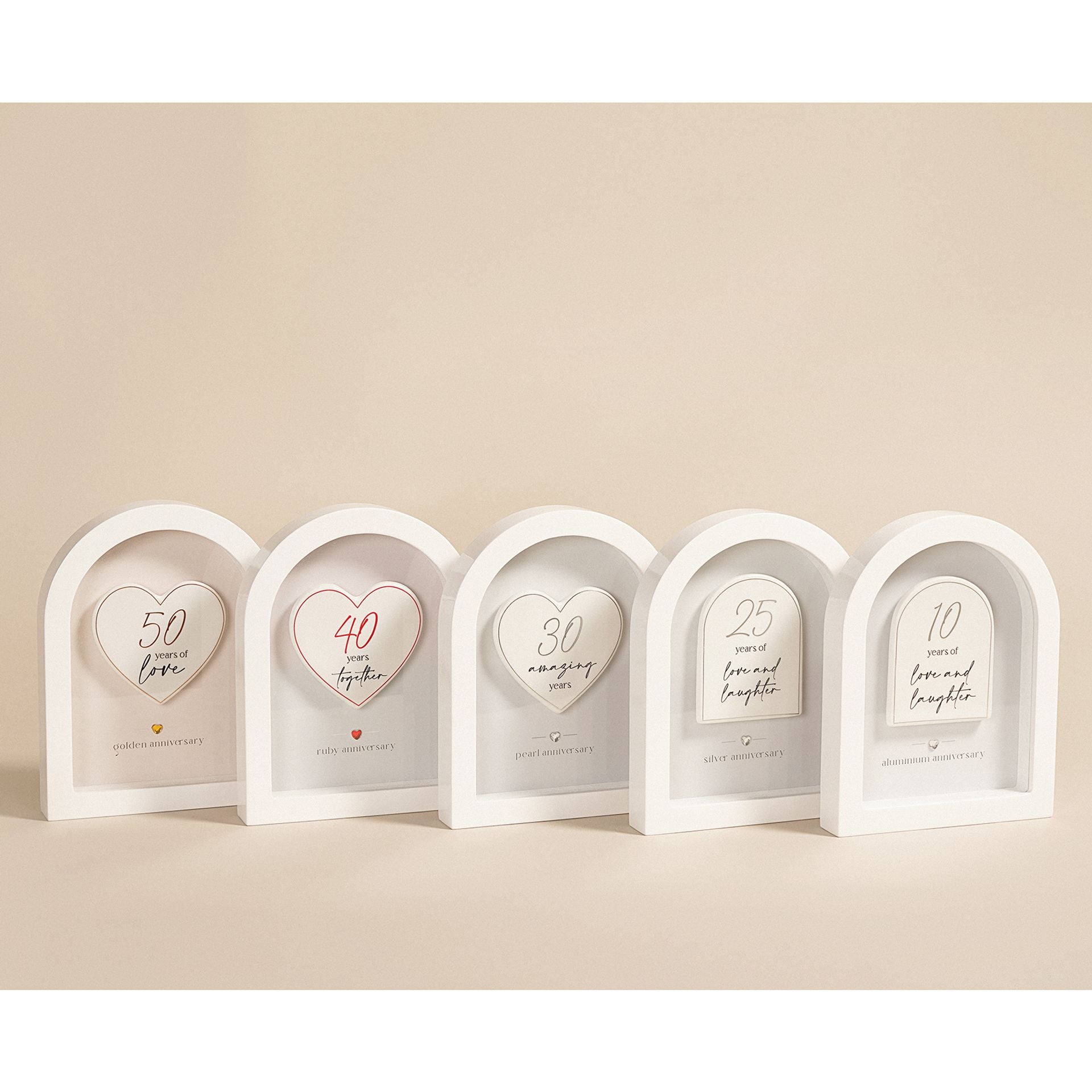 Amore Arch Plaque 18cm - 10 Years