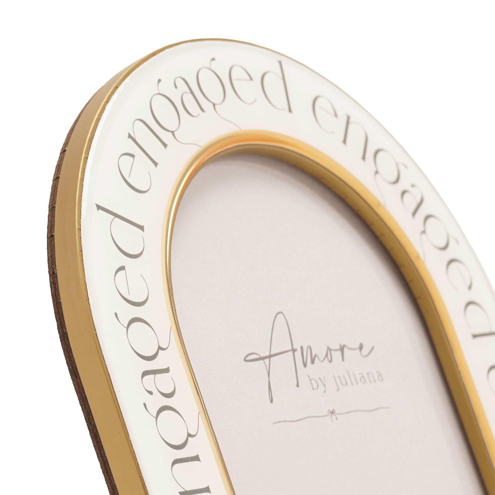 Amore Words Photo Frame 'Engaged' - 4" x 6"