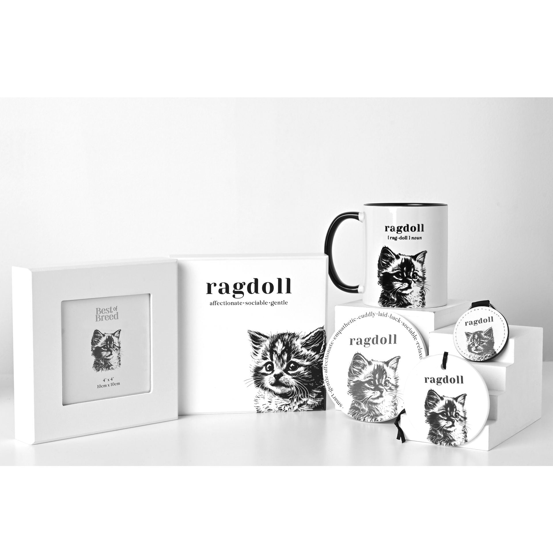 Best of Breed Ceramic Round Coaster - Bengal Cat