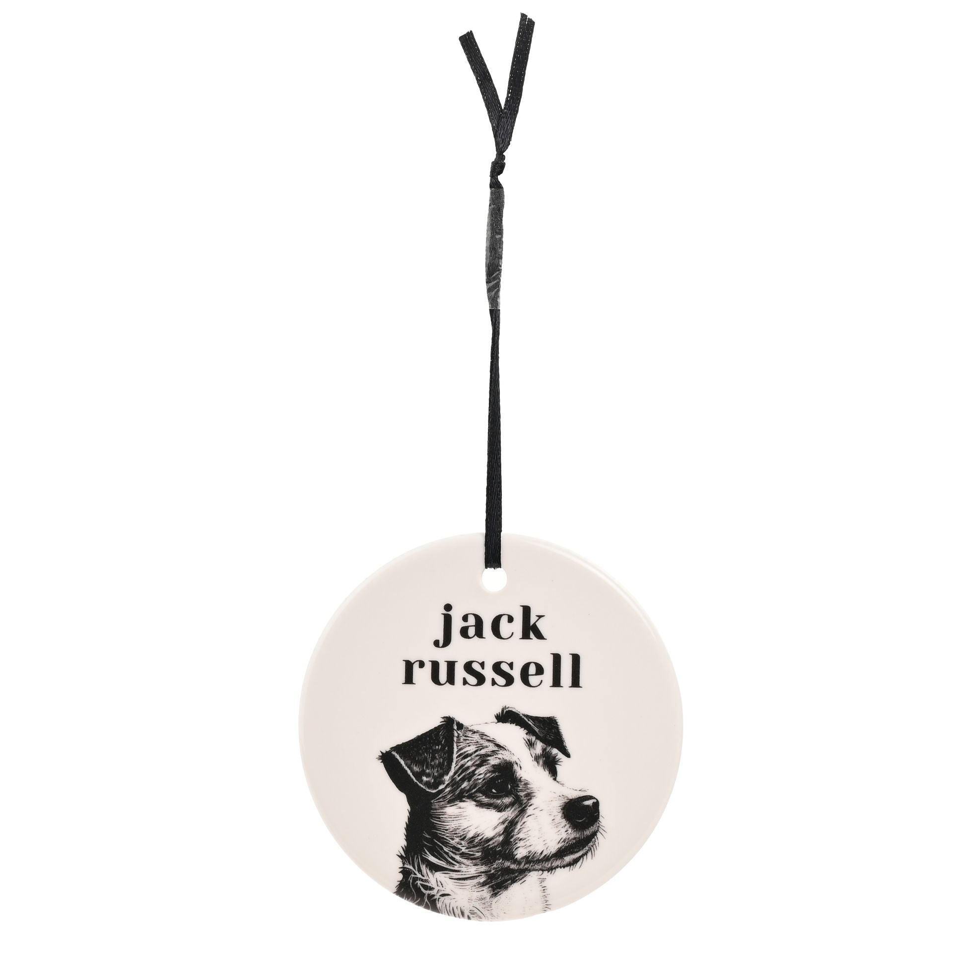 Best of Breed Ceramic Hanging Decoration - Jack Russell
