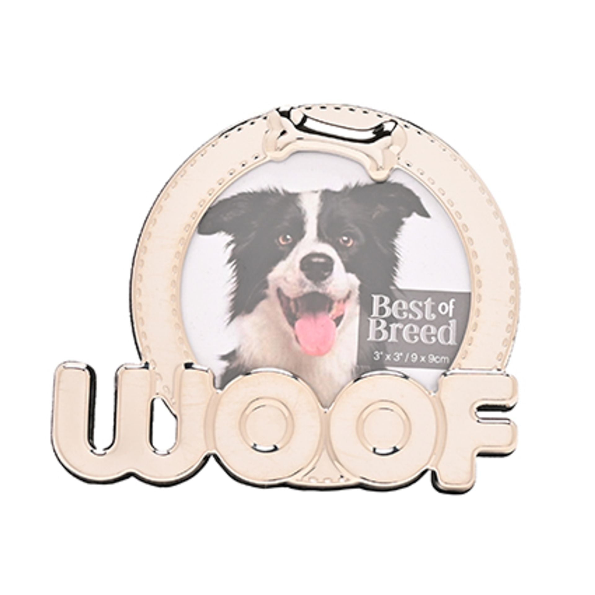 Best of Breed 'Woof' Photo Frame 3" x 3"
