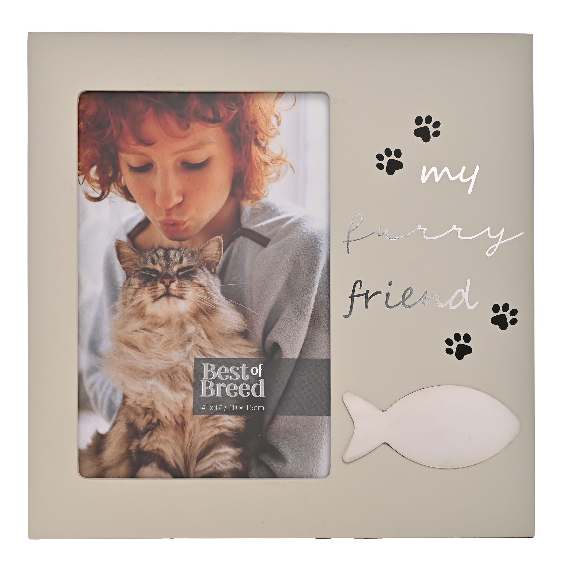 Best of Breed 'My Furry Friend' Fish Icon Photo Frame 4" x 6"