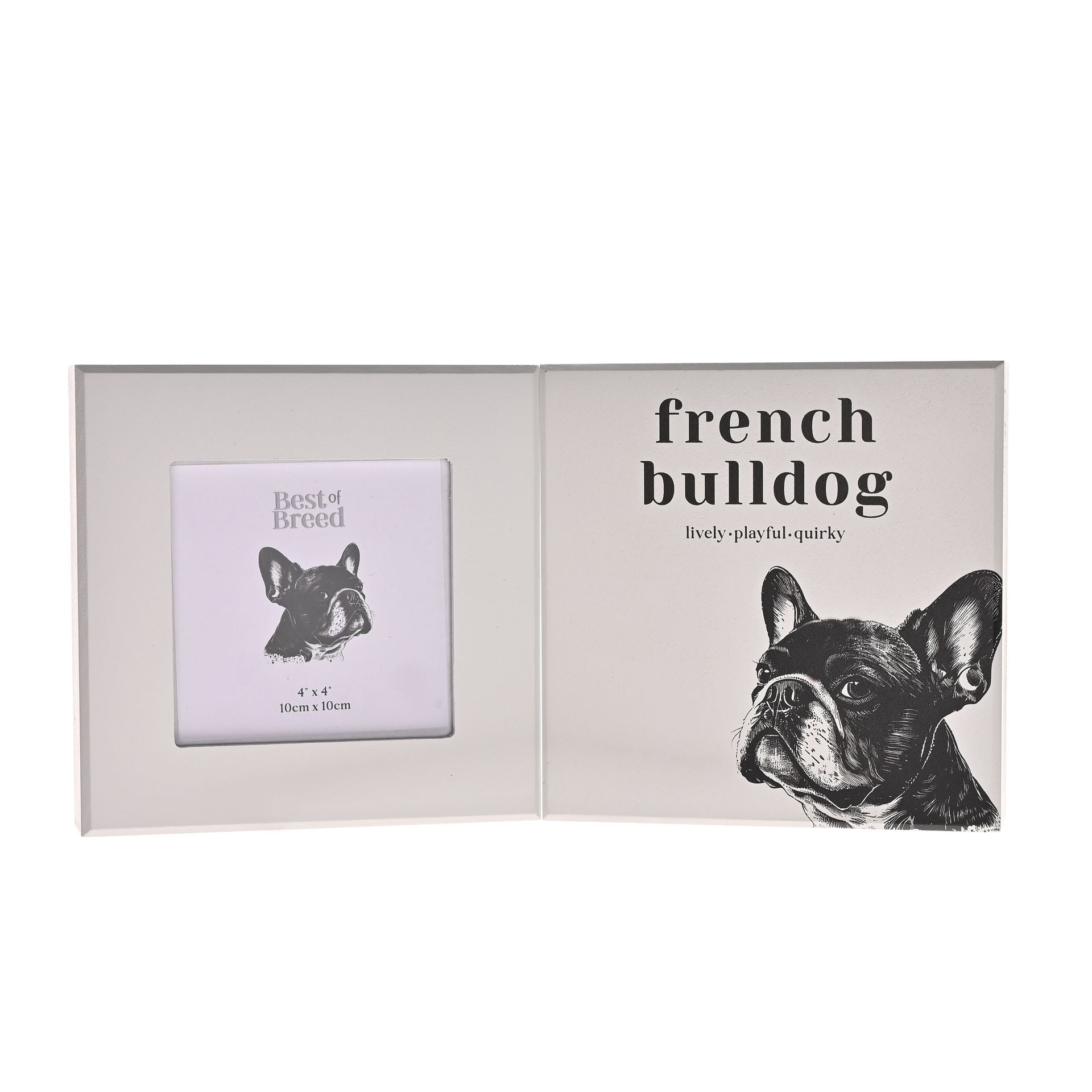 Best of Breed French Bulldog Frame and Plaque Set - 3.5" x 3.5"