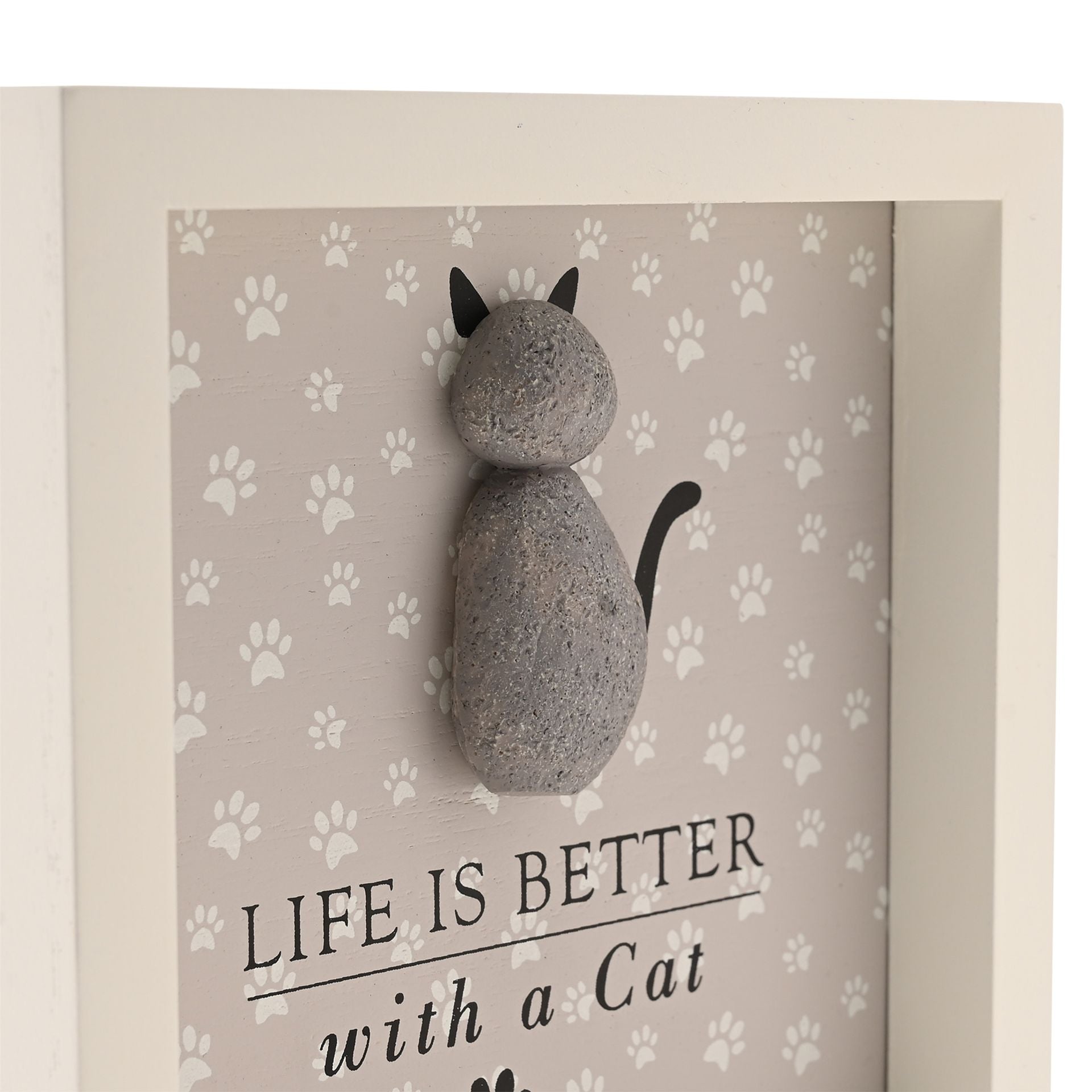 Best of Breed Framed Plaque - "Life Is Better with a Cat"