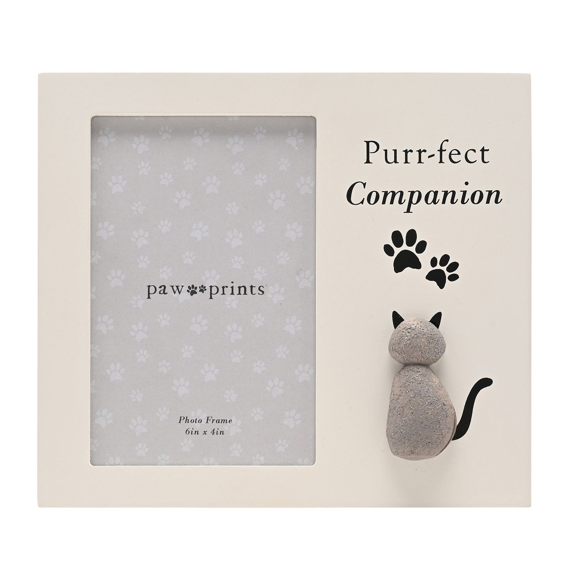 Best of Breed Pebble Style Photo Frame - "Purrfect Companion"