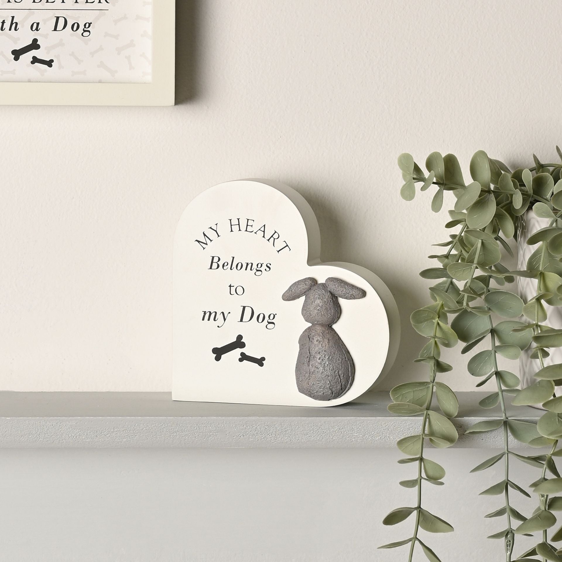 Best of Breed Heart Plaque - "My Heart Belongs to my Dog"
