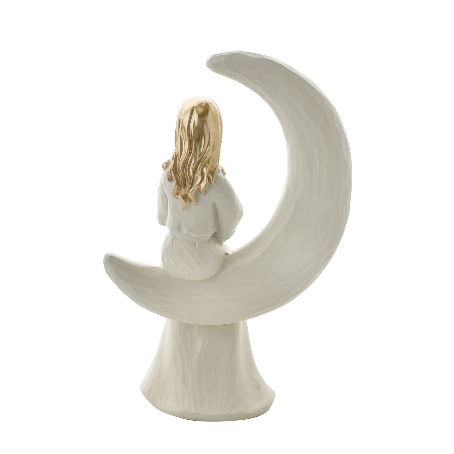 Bambino Mother and Baby Sitting on Moon Figurine "Love You"