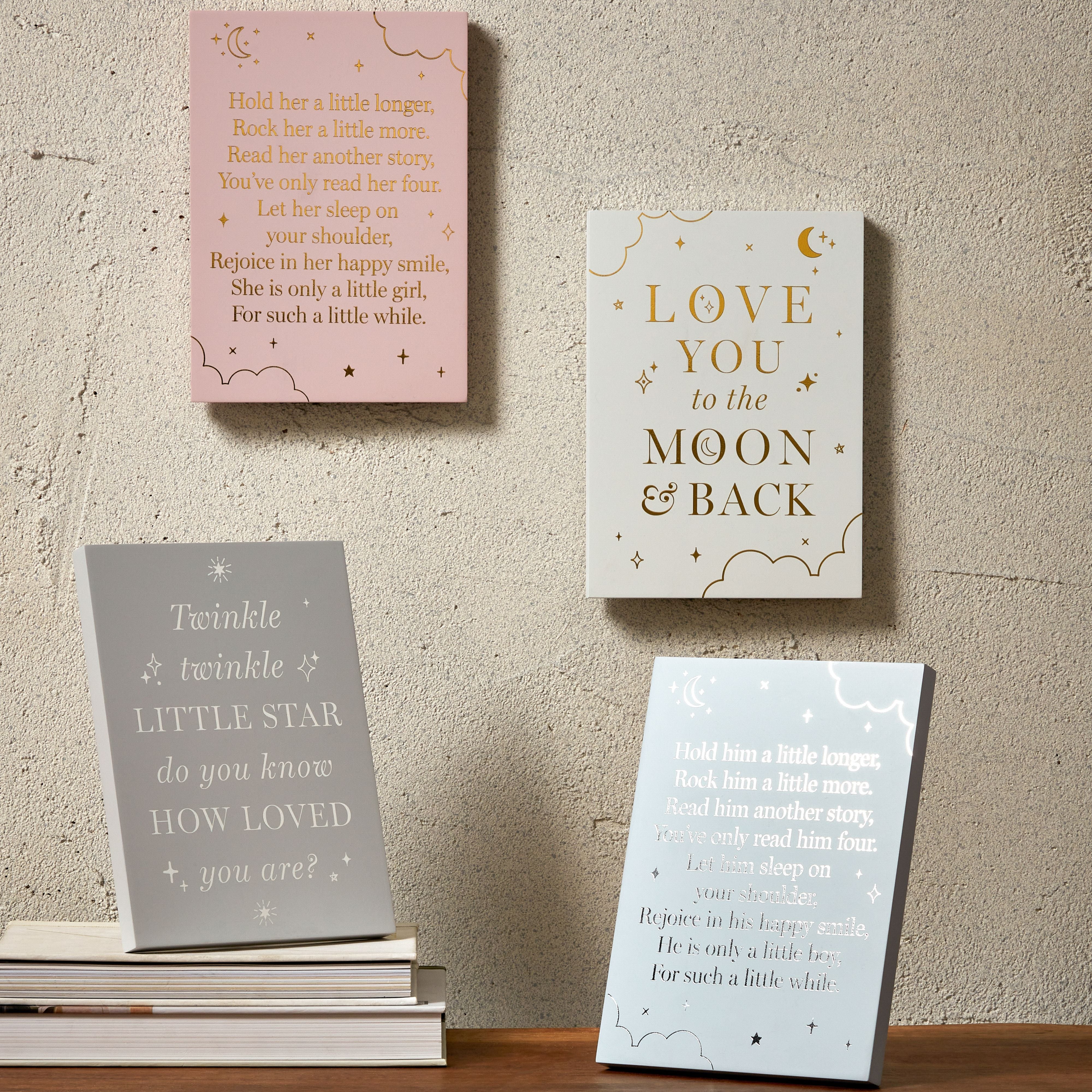 Bambino Wooden Standing Plaque "Little Boy" 18x13cm