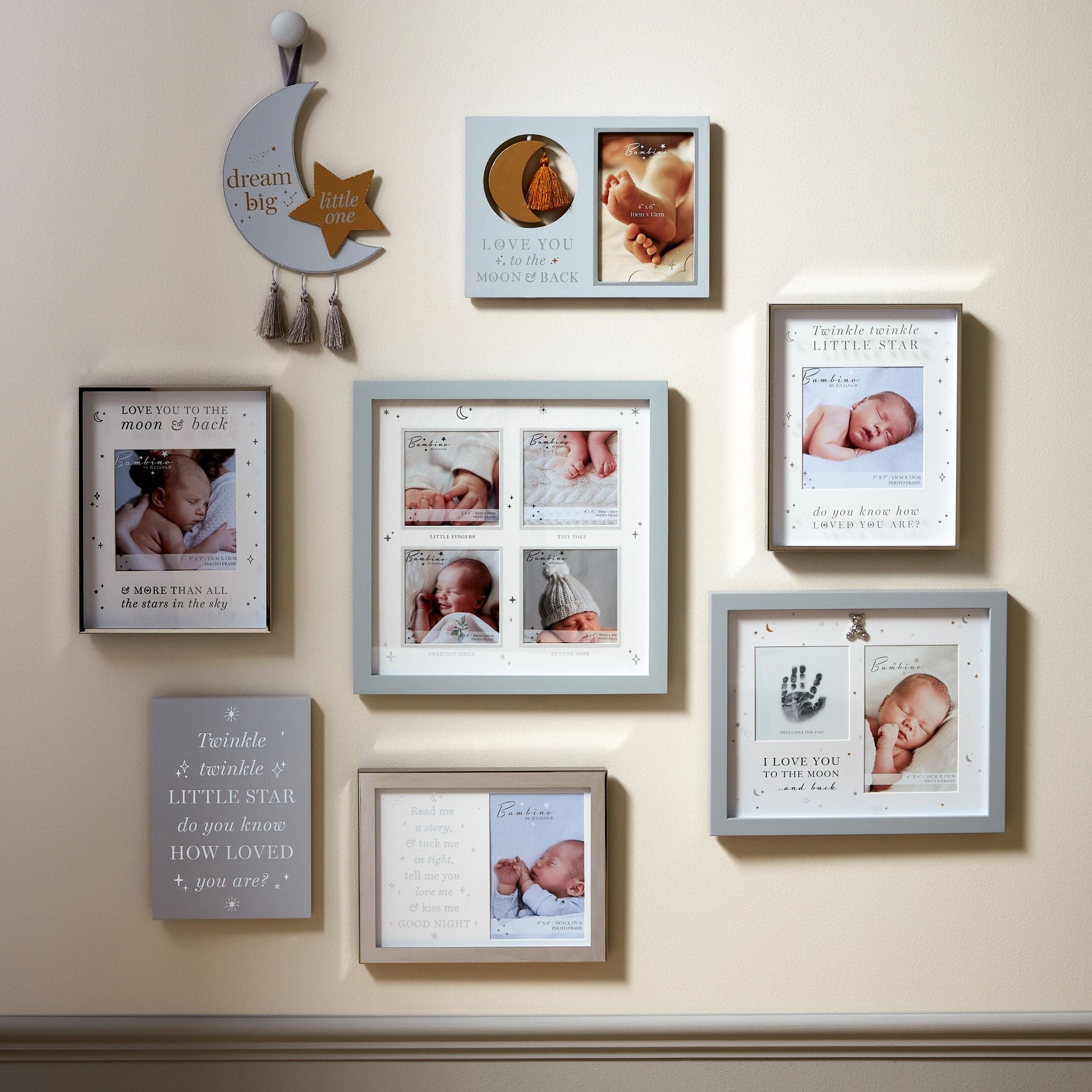 Bambino Metal Plated Read Me A Story Photo Frame 4" x 6"