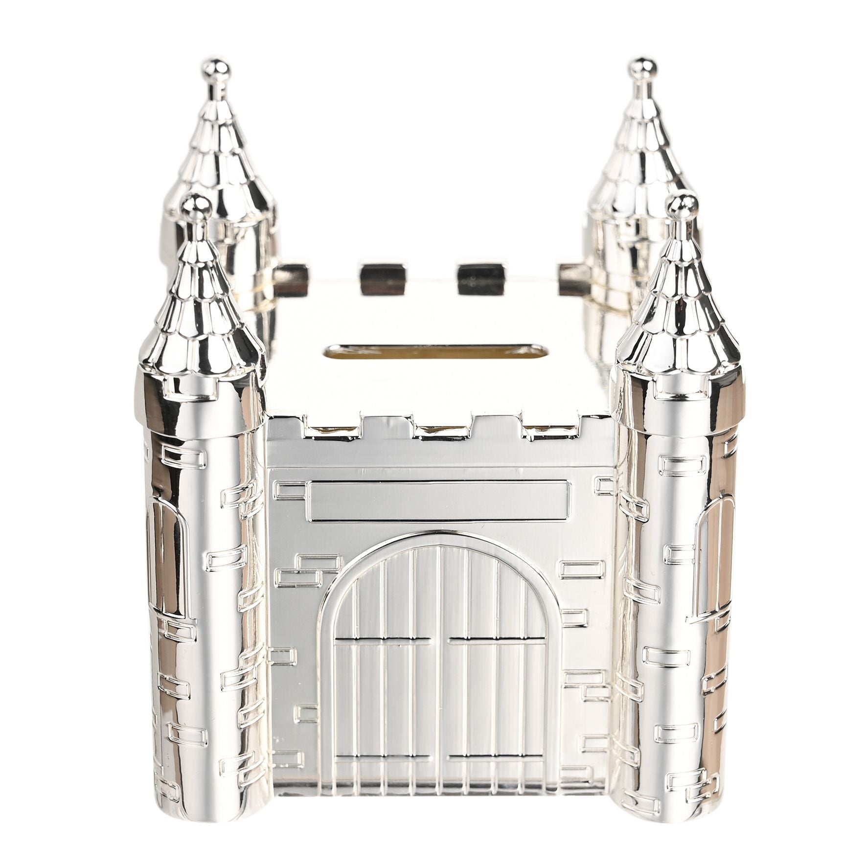 Bambino Silverplated Money Box - Castle