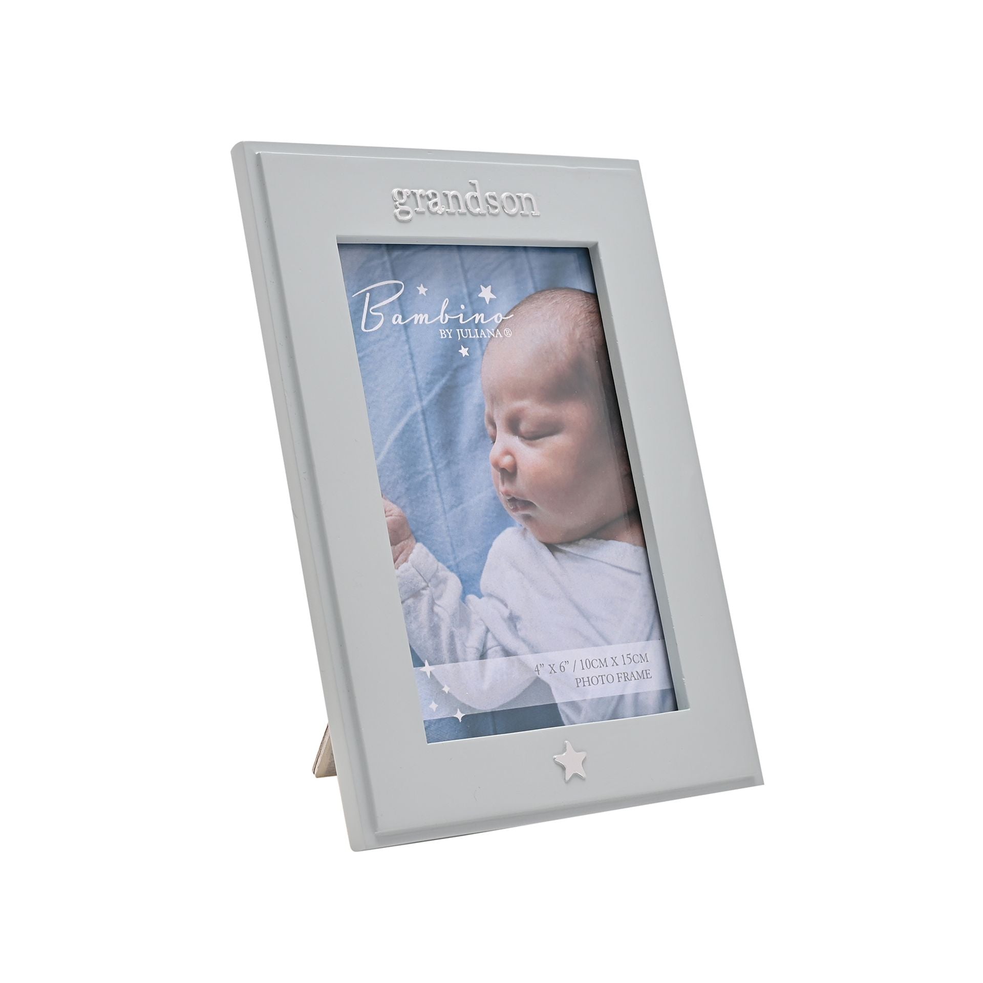 Bambino Grandson Resin Photo Frame Blue 4" x 6"