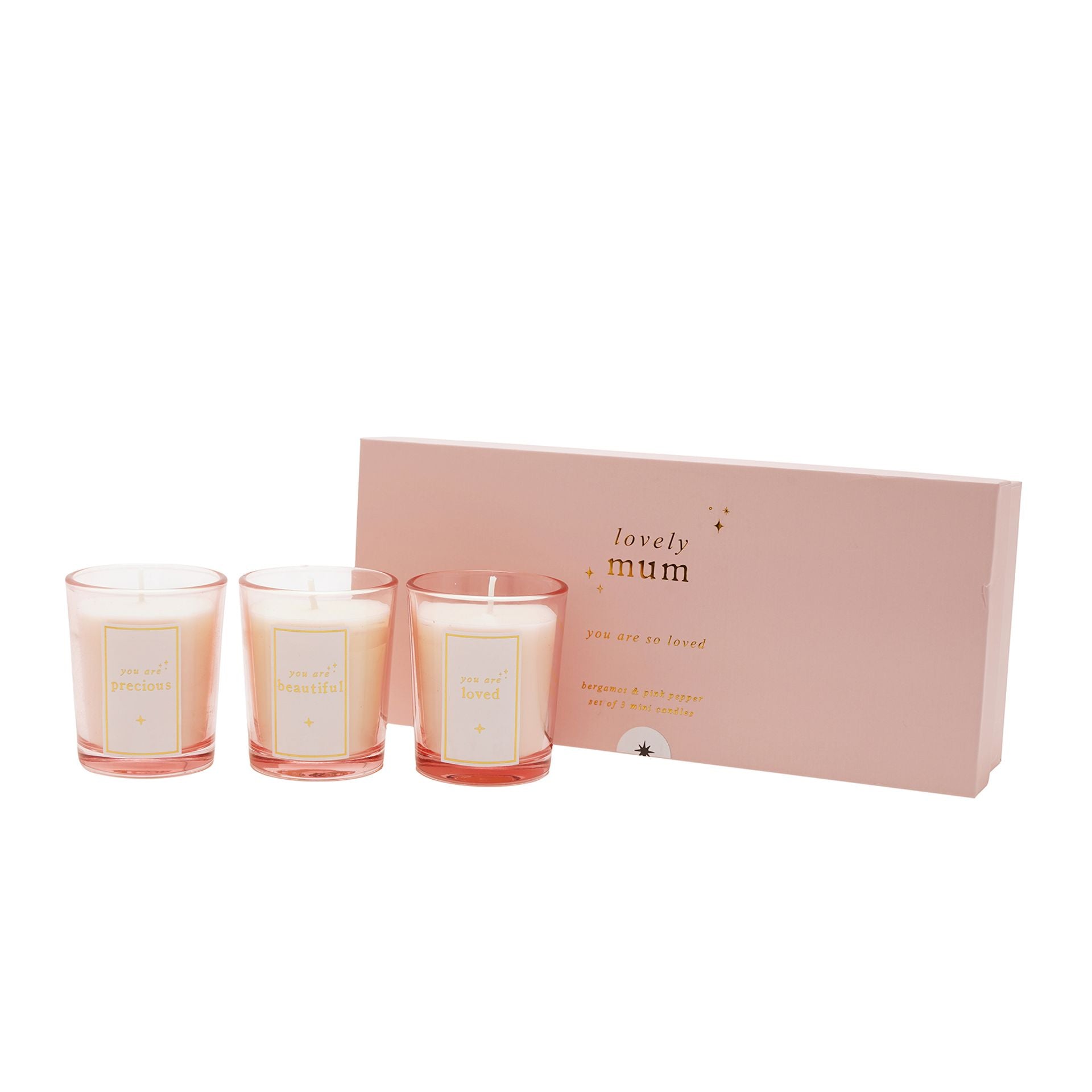 Bambino Mini Candle Set - Lovely Mum