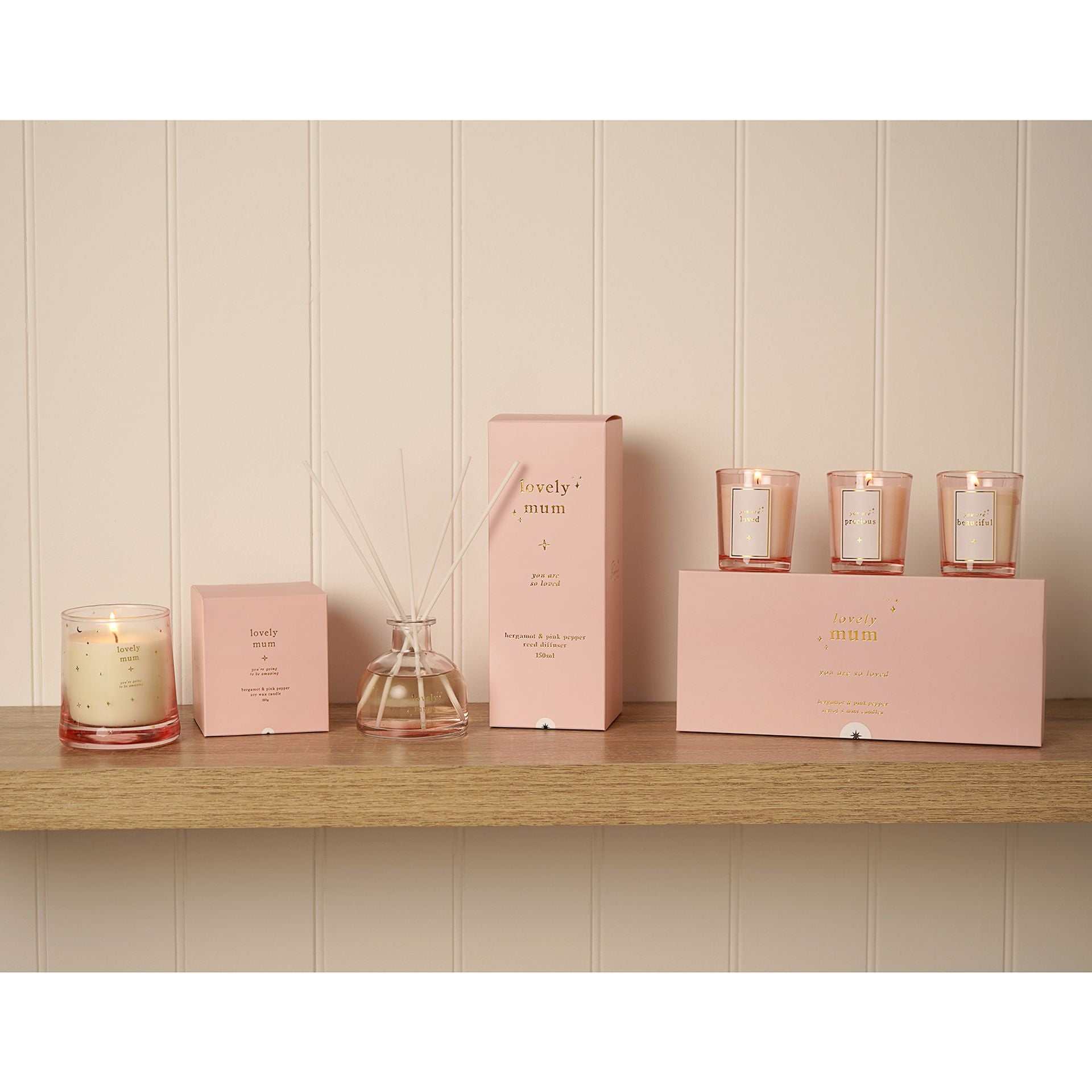 Bambino Mini Candle Set - Lovely Mum