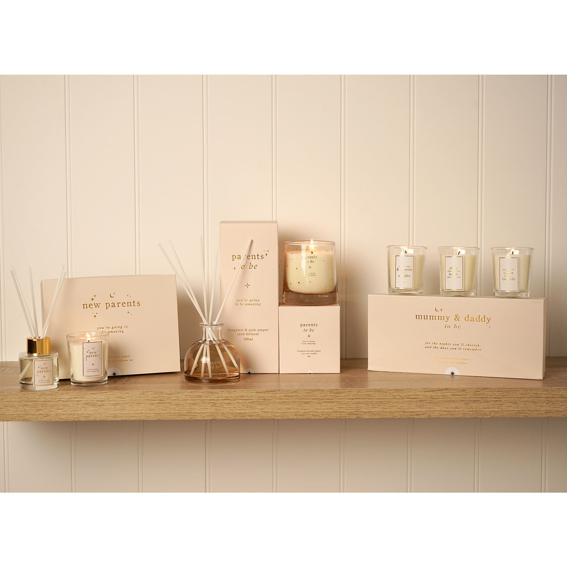 Bambino Mini Candle Set - Mummy & Daddy To Be