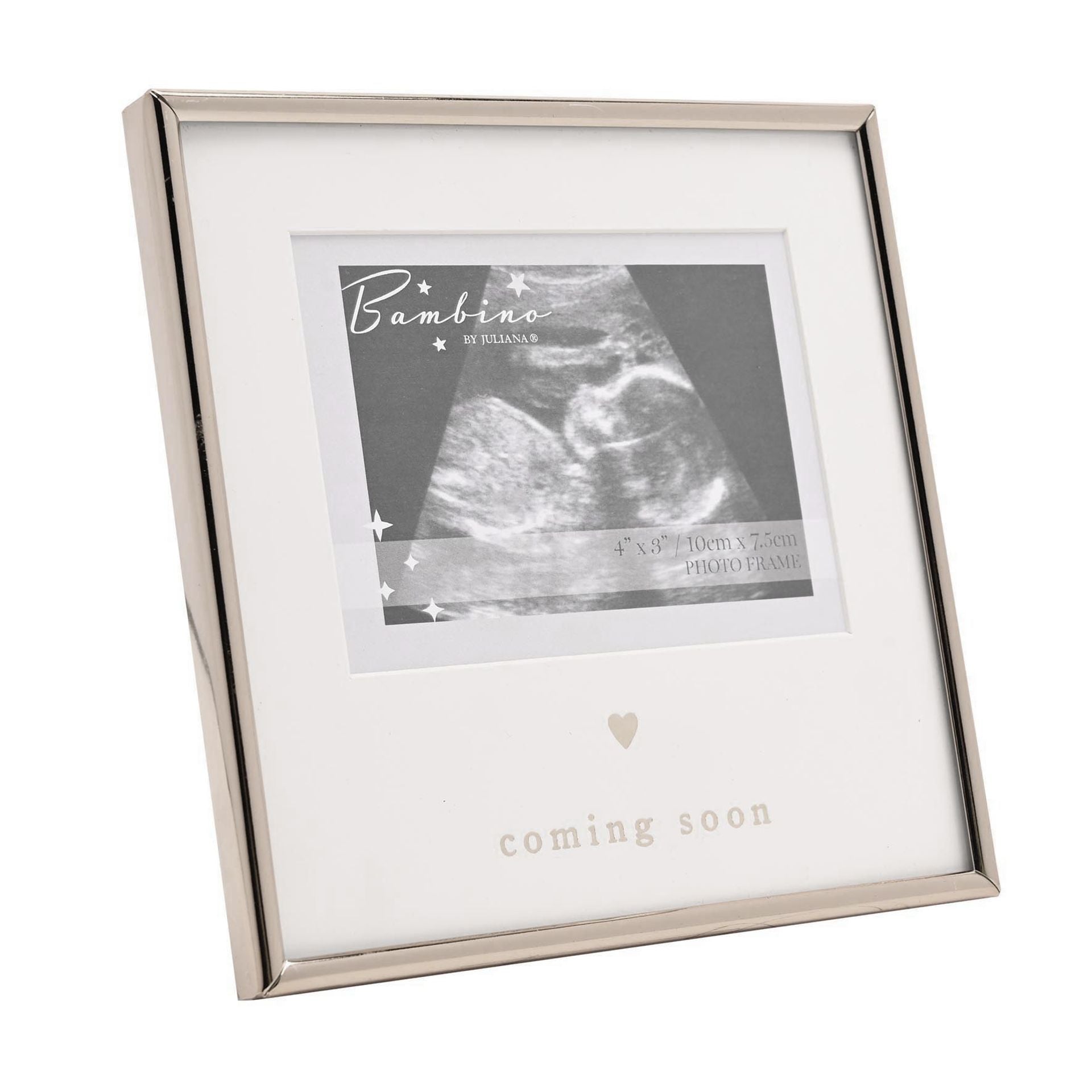 Bambino Silver Baby Scan Frame 4" x 3" - Coming Soon