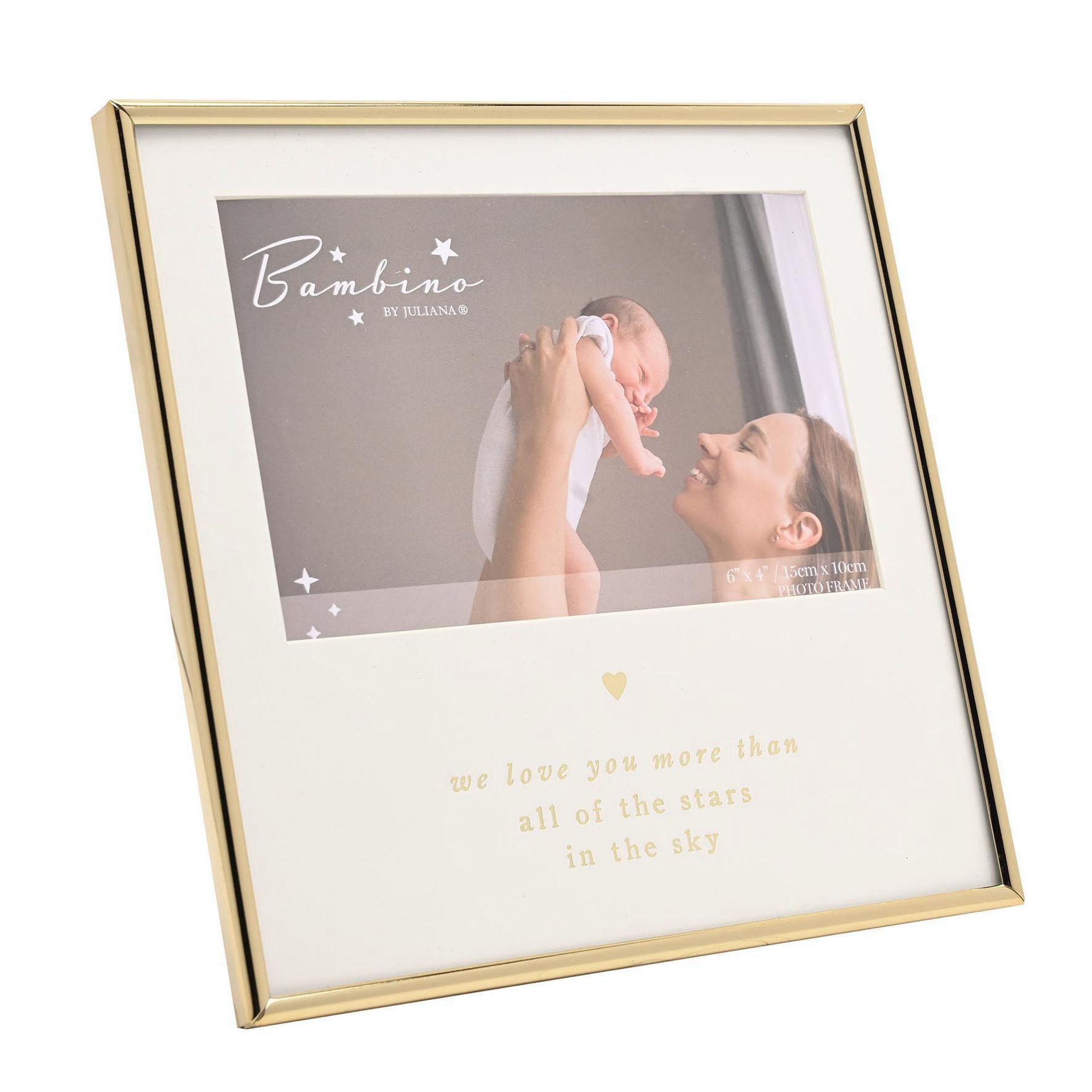 Bambino Gold Frame 6" x 4" - We Love You