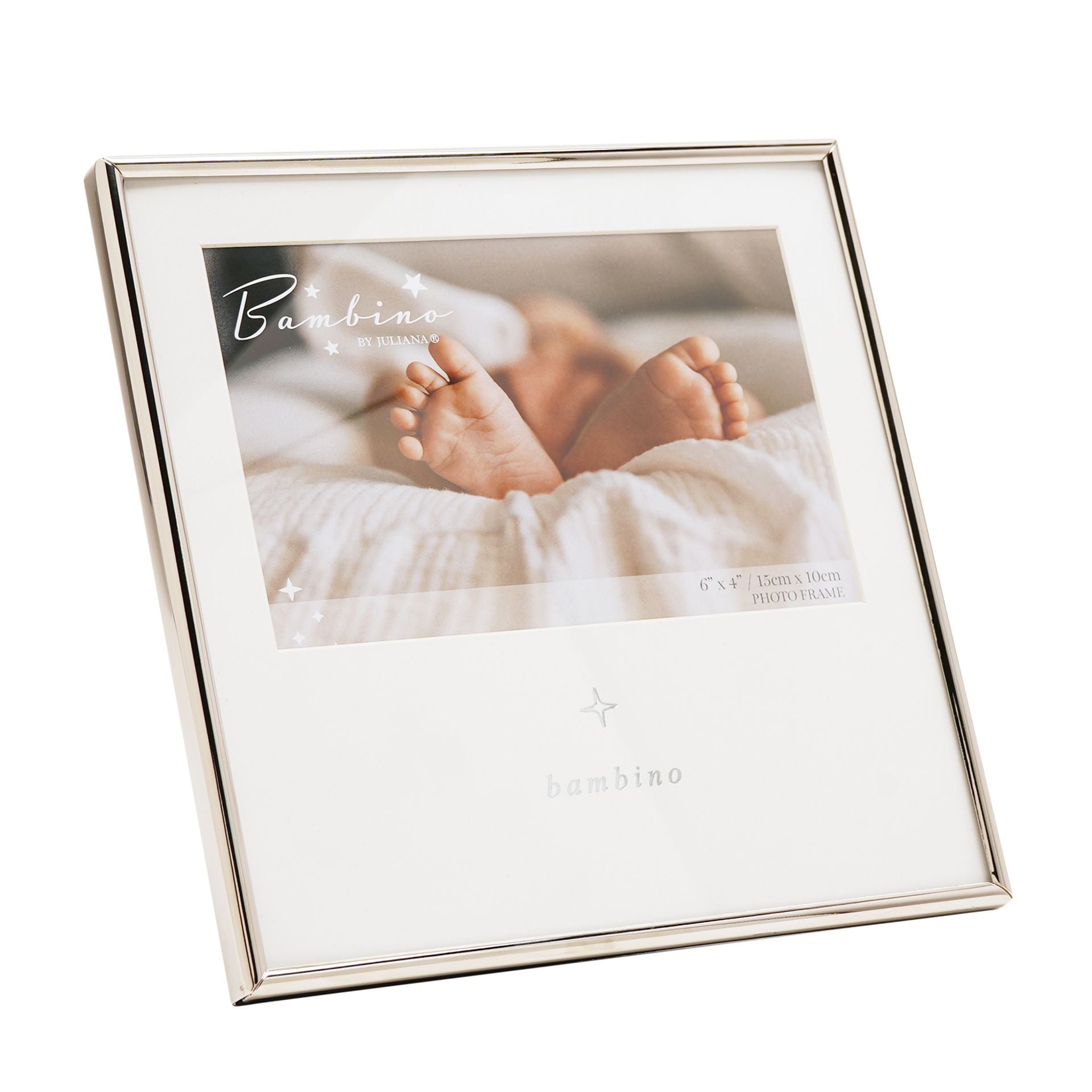 Bambino Silver Frame 6" x 4" - Star