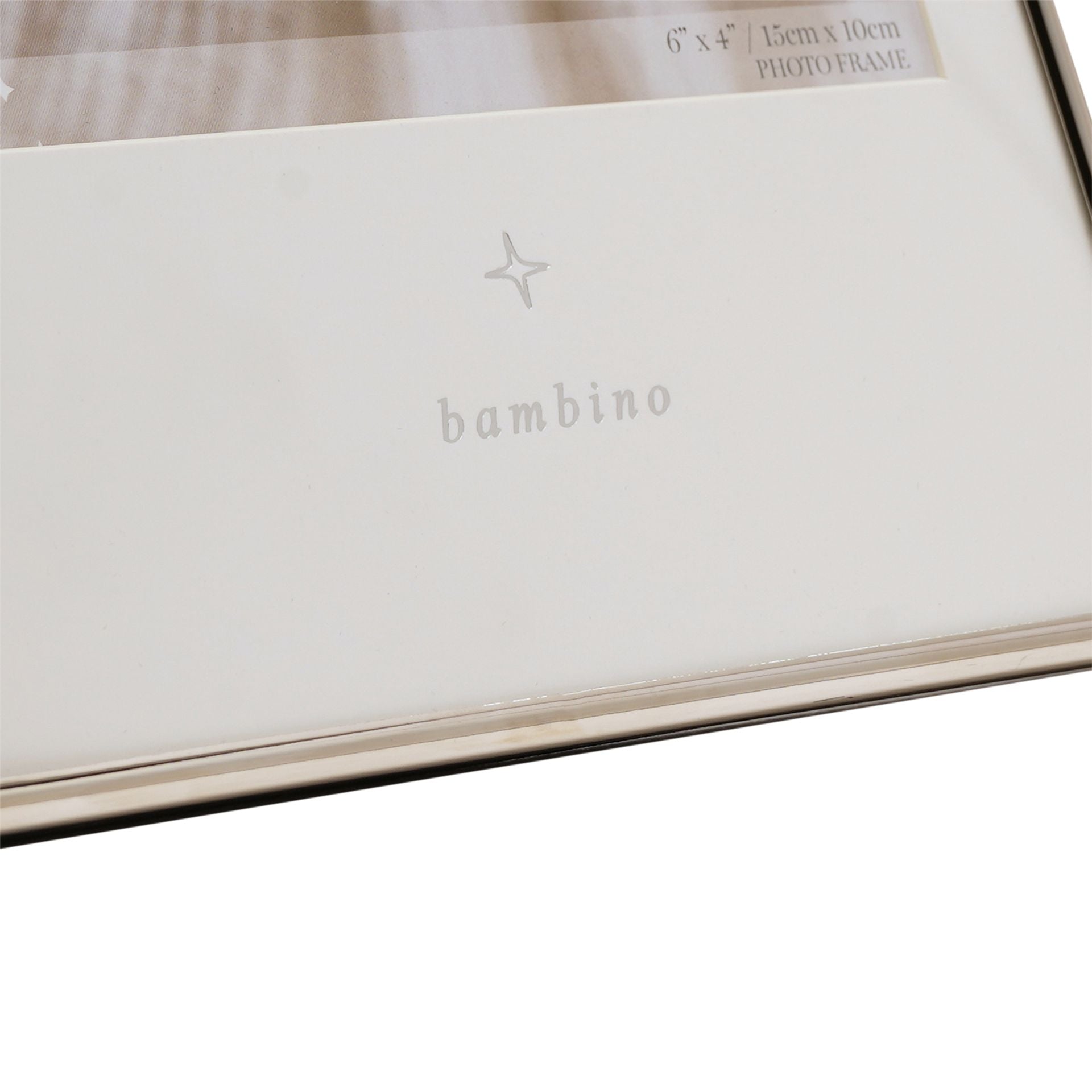 Bambino Silver Frame 6" x 4" - Star