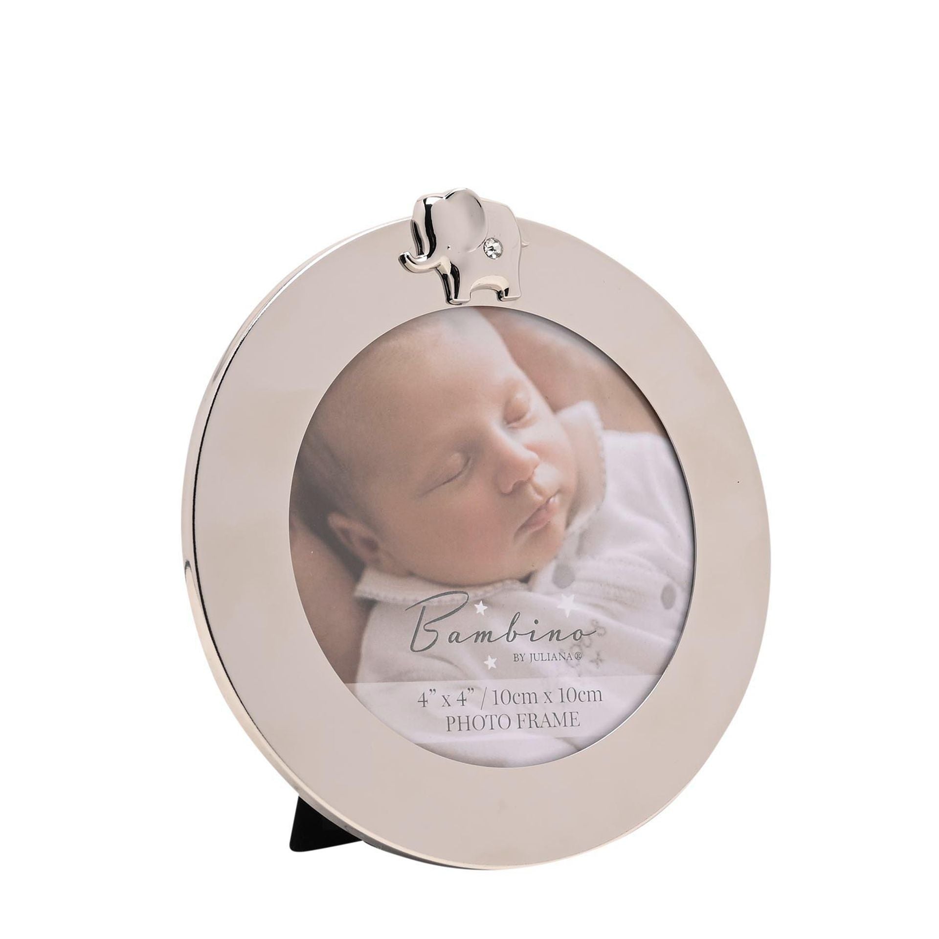 Bambino Round Frame 4" x 4" - Elephant