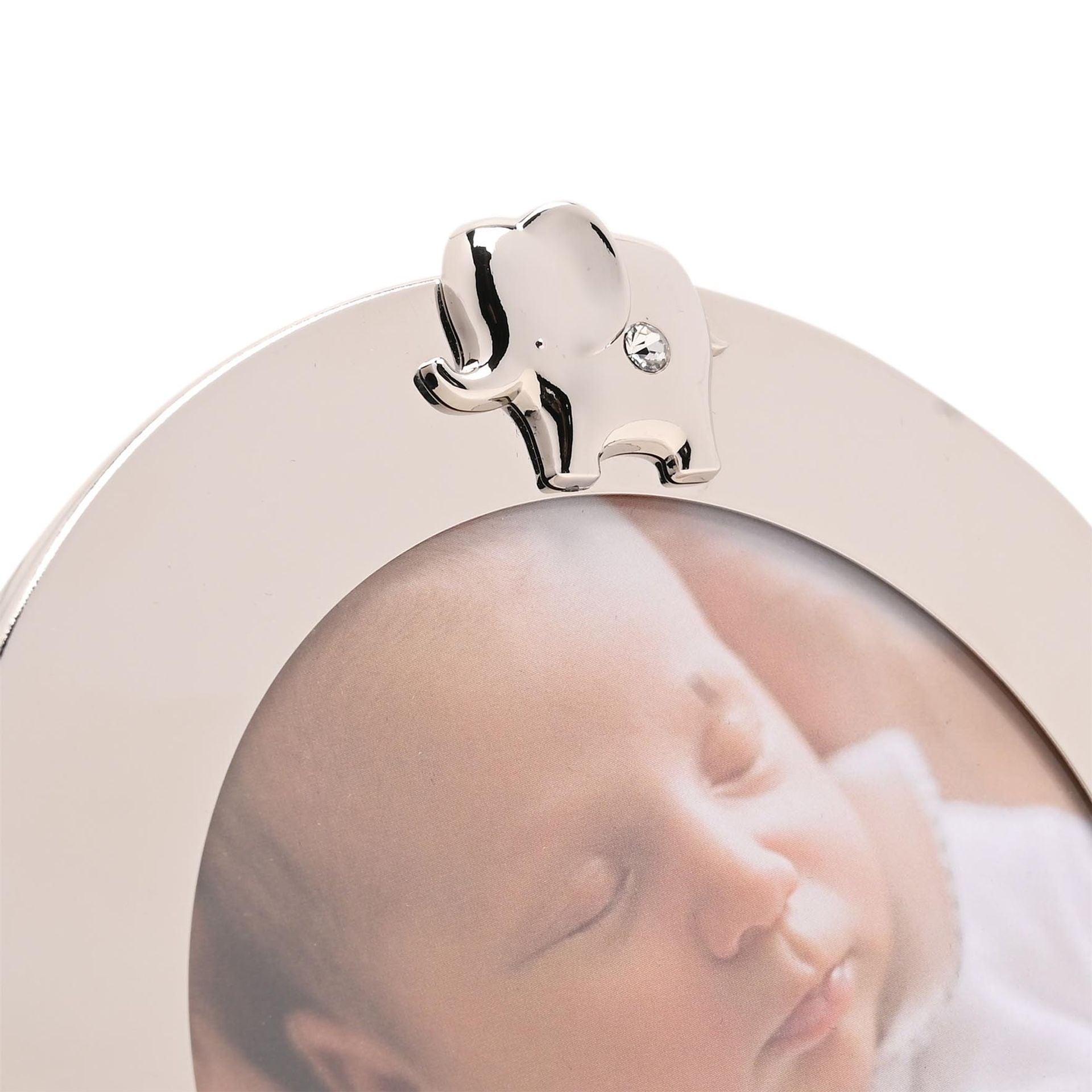 Bambino Round Frame 4" x 4" - Elephant