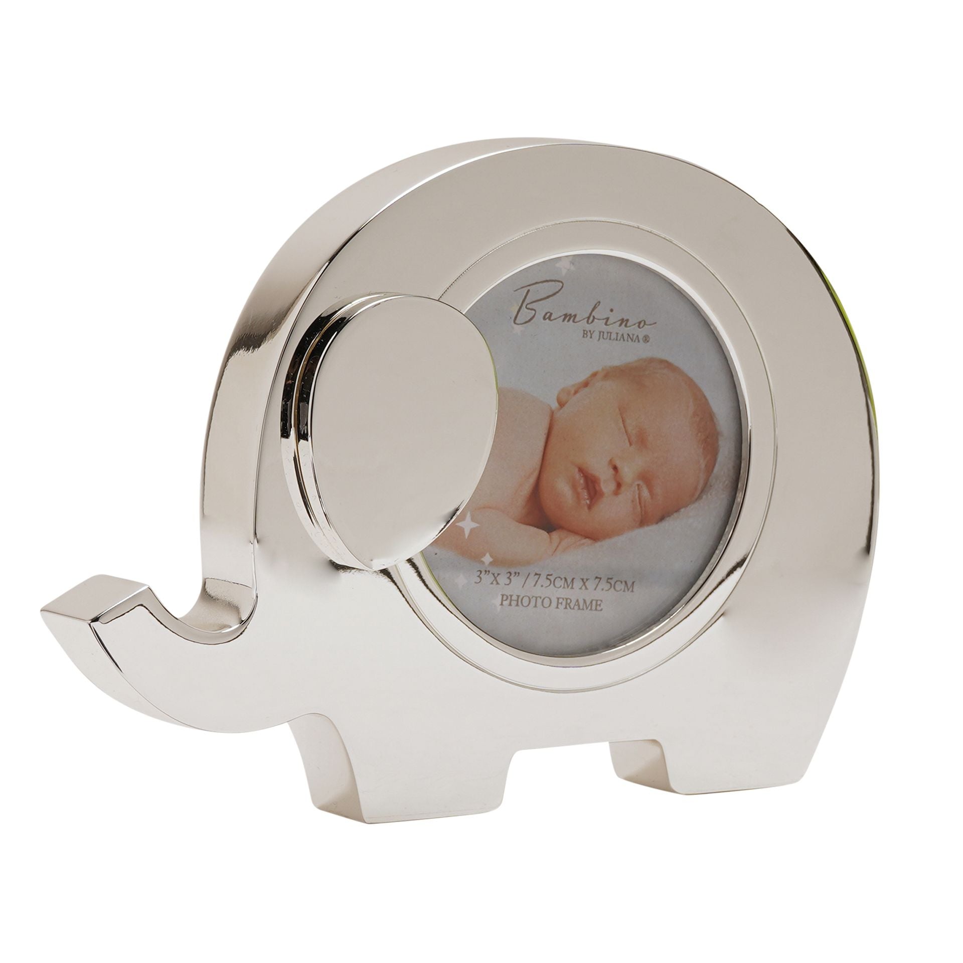Bambino Silver Plated Photo Frame 3" x 3" - Elephant