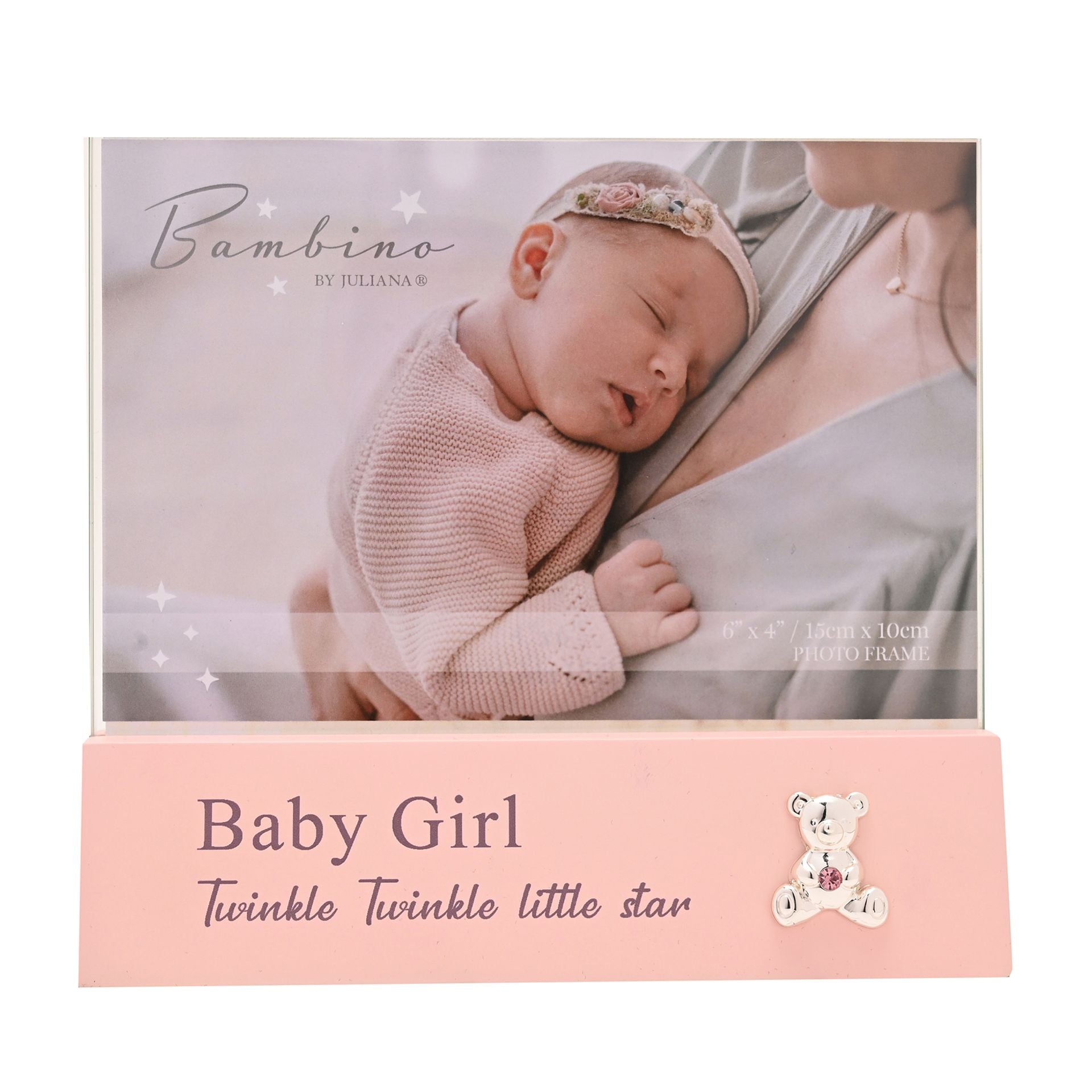 Bambino Block Frame 6" x 4" - Baby Girl