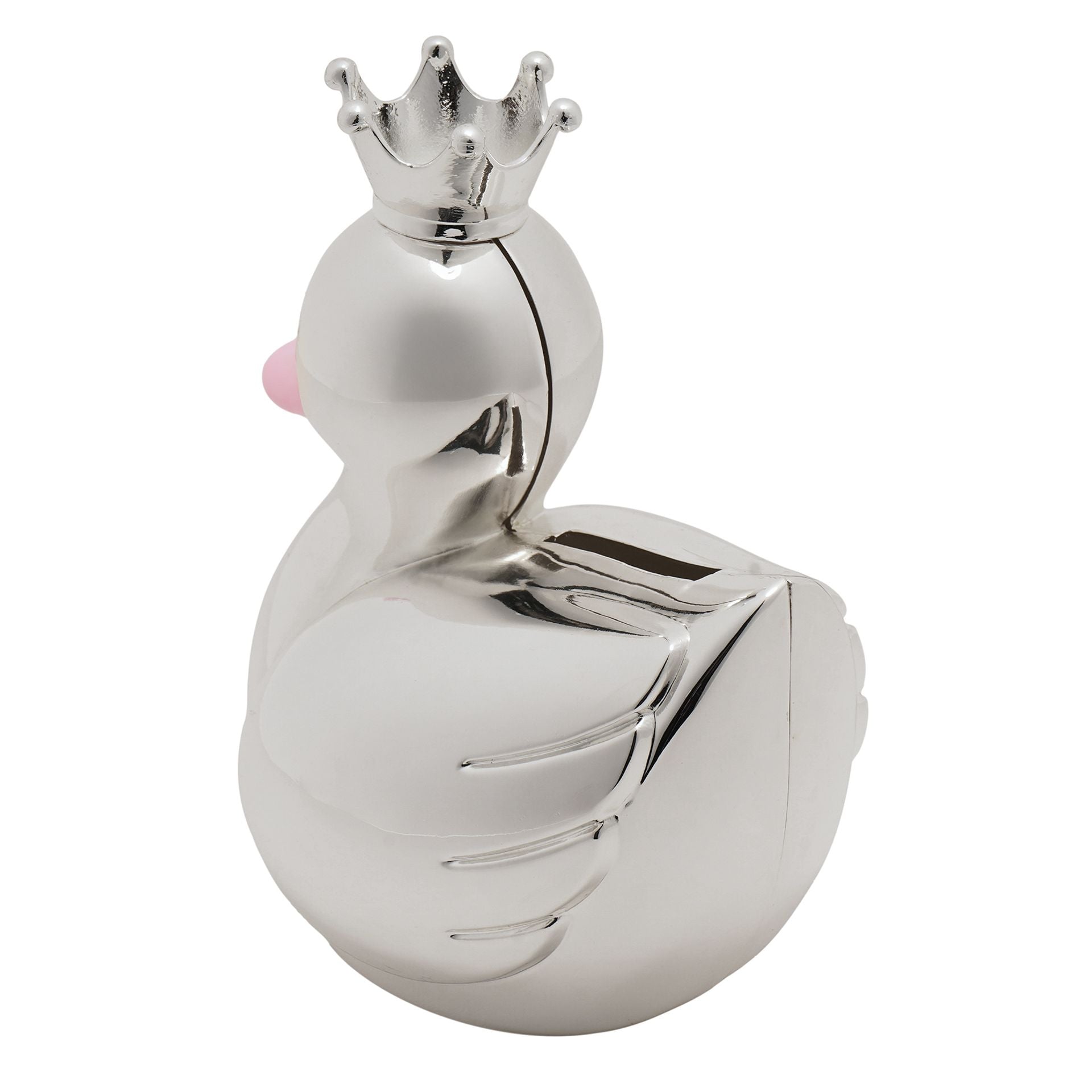 Bambino Silver Plated Money Box - Swan