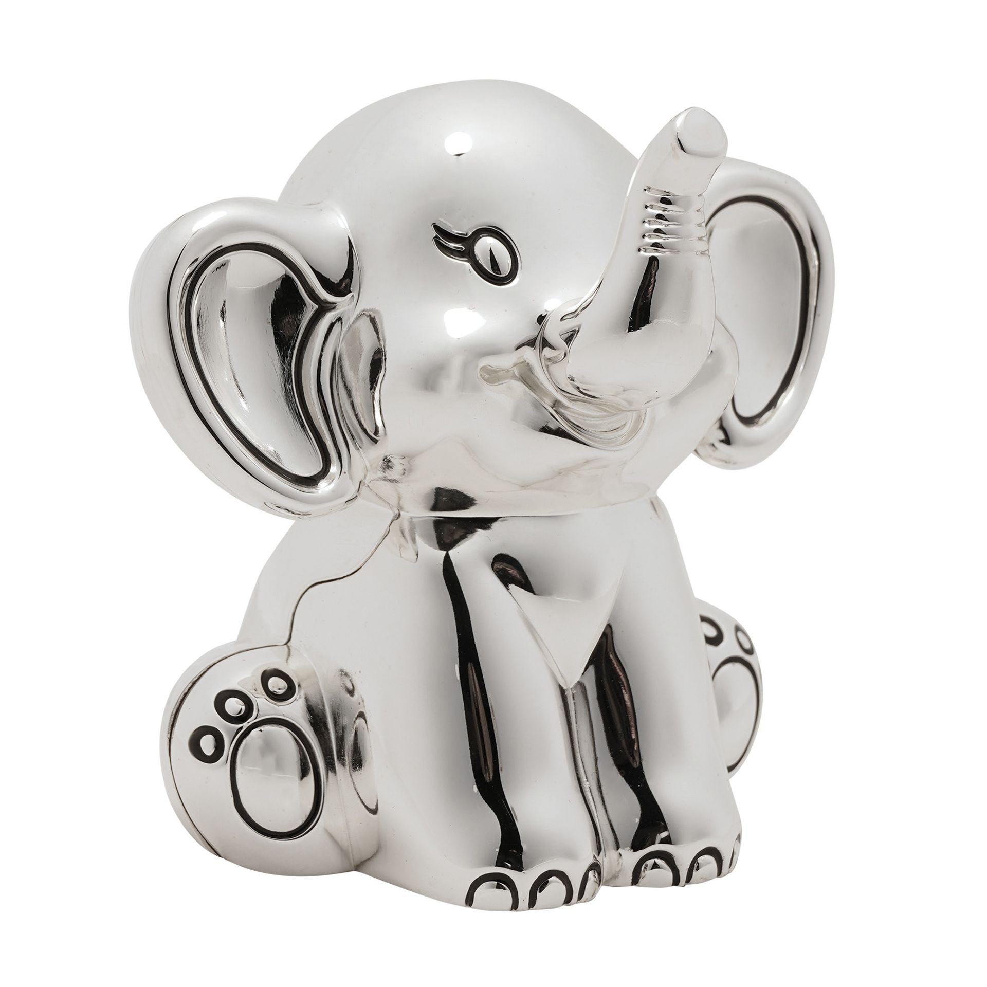 Bambino Silver Plated Money Box - Elephant