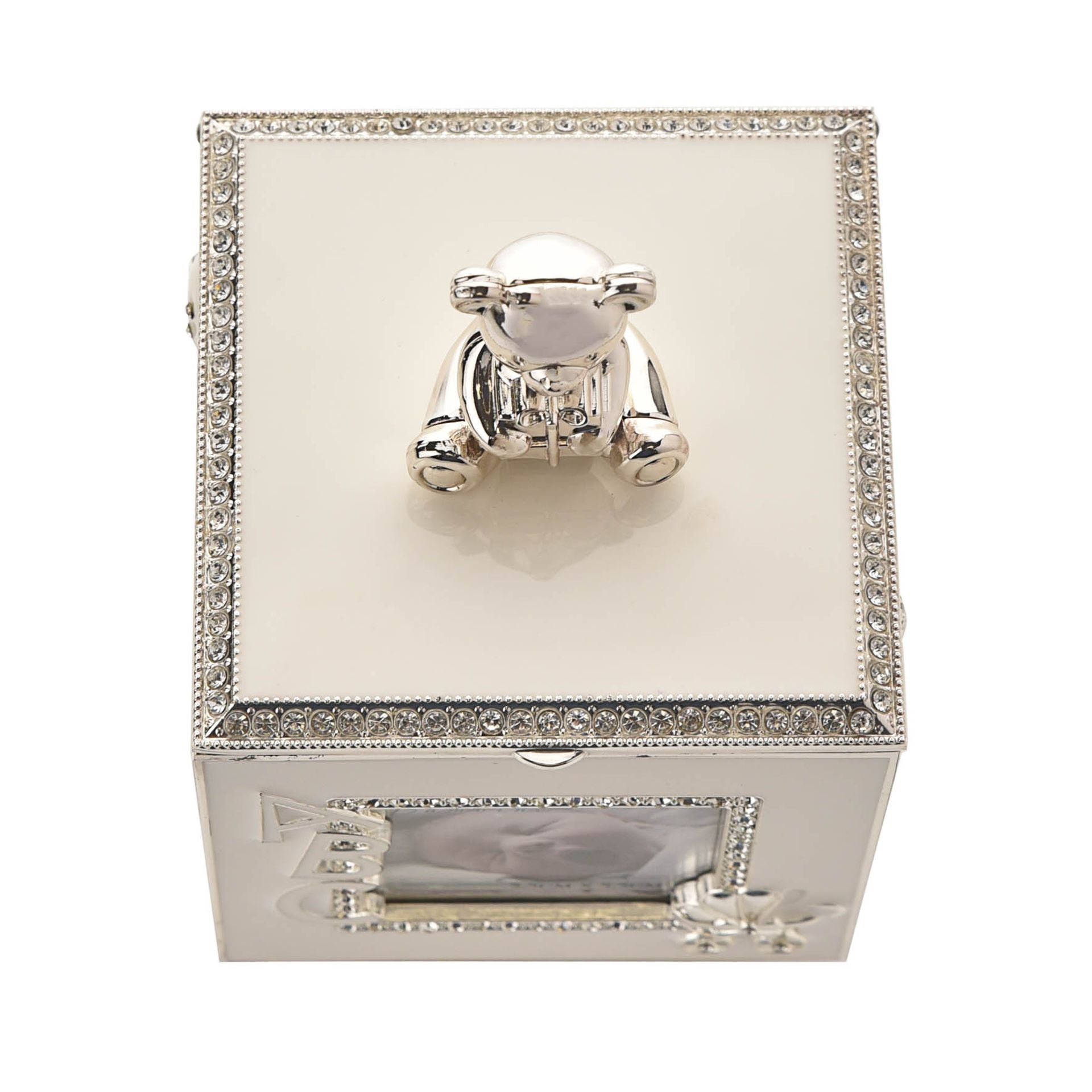 Bambino Baby Silver Plated Rotating Photo Frame Music Box
