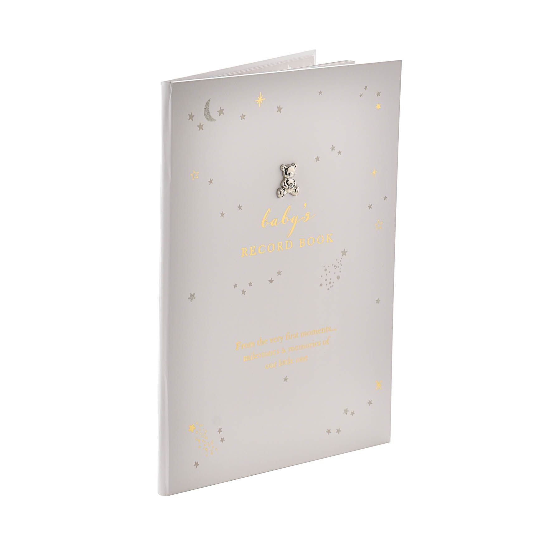 White Bambino Little Star Baby Record Book A4