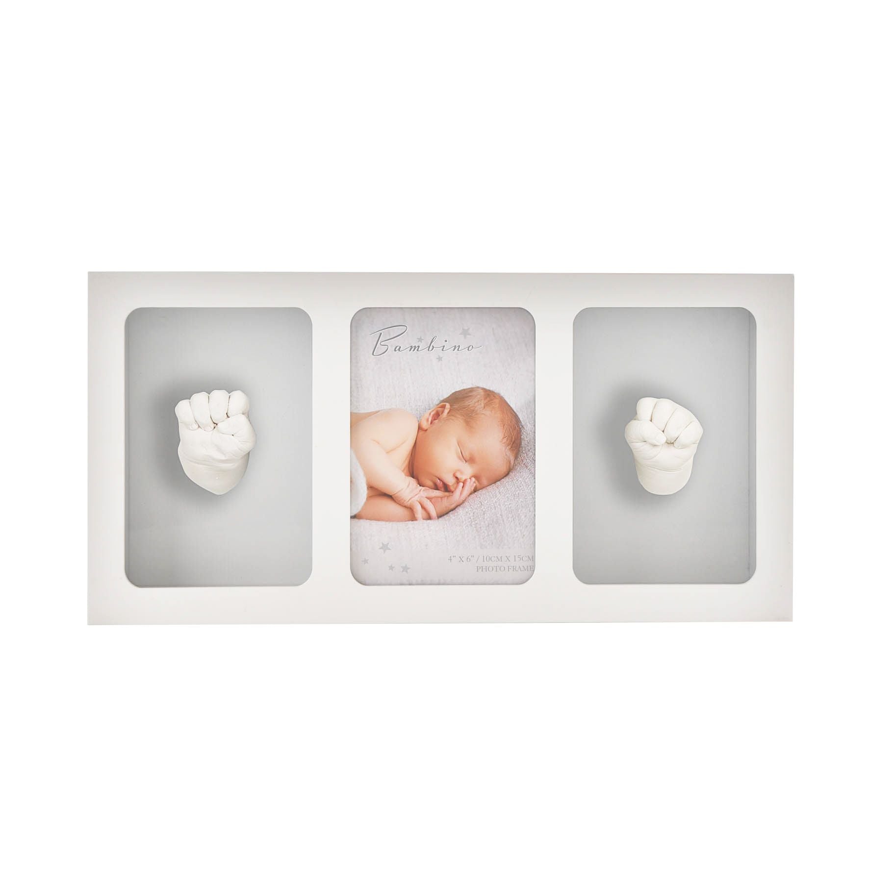Bambino White Triple Photo Frame & Casting Kit