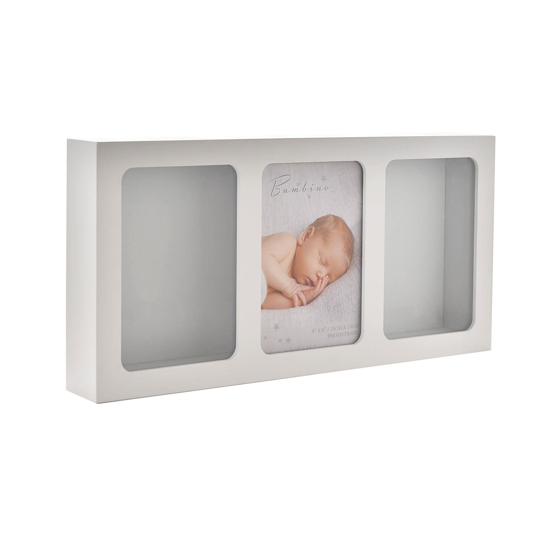 Bambino White Triple Photo Frame & Casting Kit