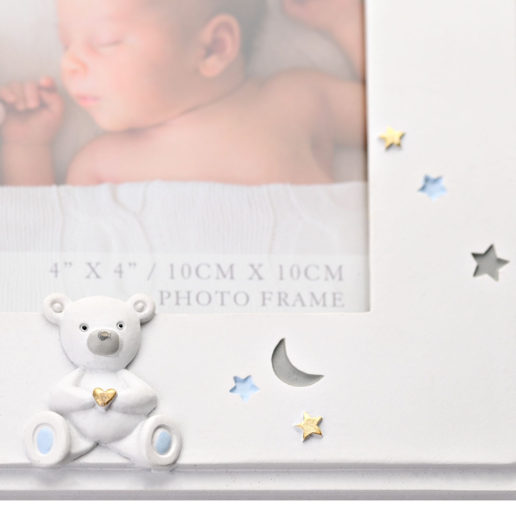 Bambino Resin Baby Boy Photo Frame 4" x 4" *(32/48)*