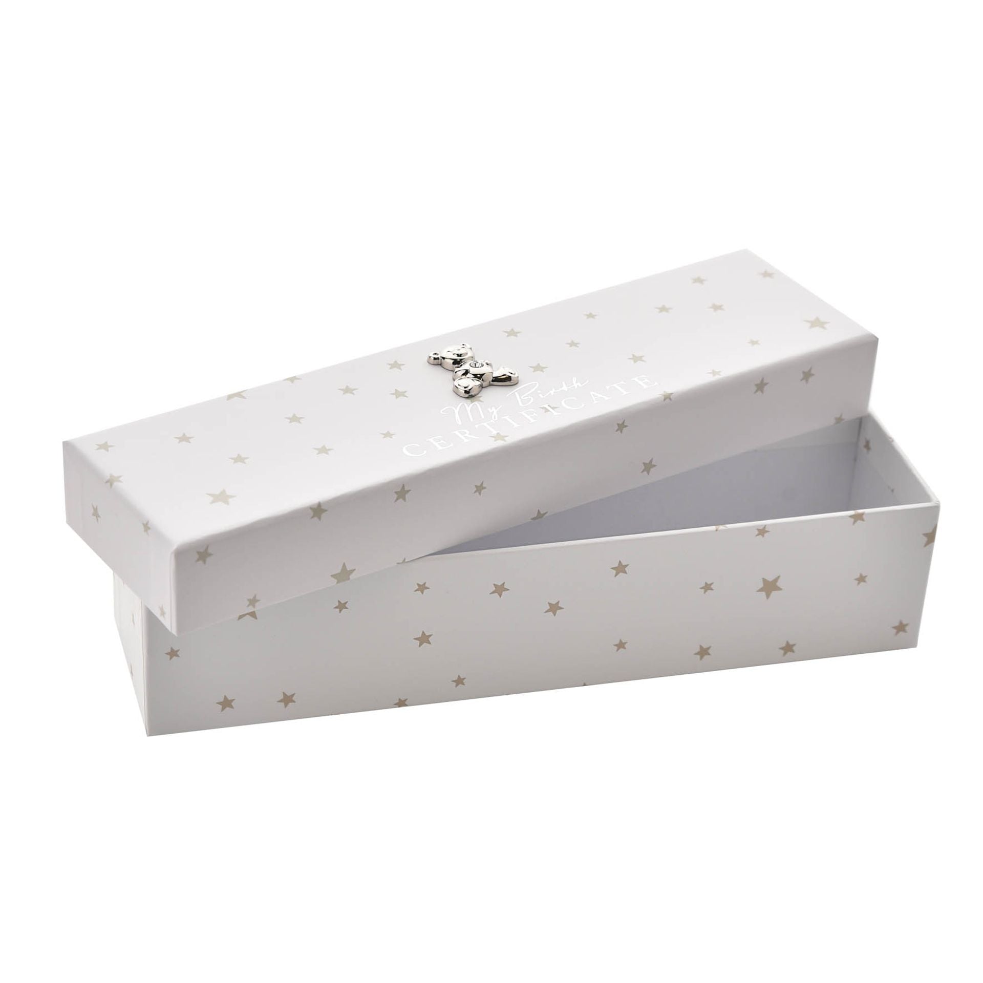 Bambino White Paperwrap Birth Certificate Holder Teddy Icon