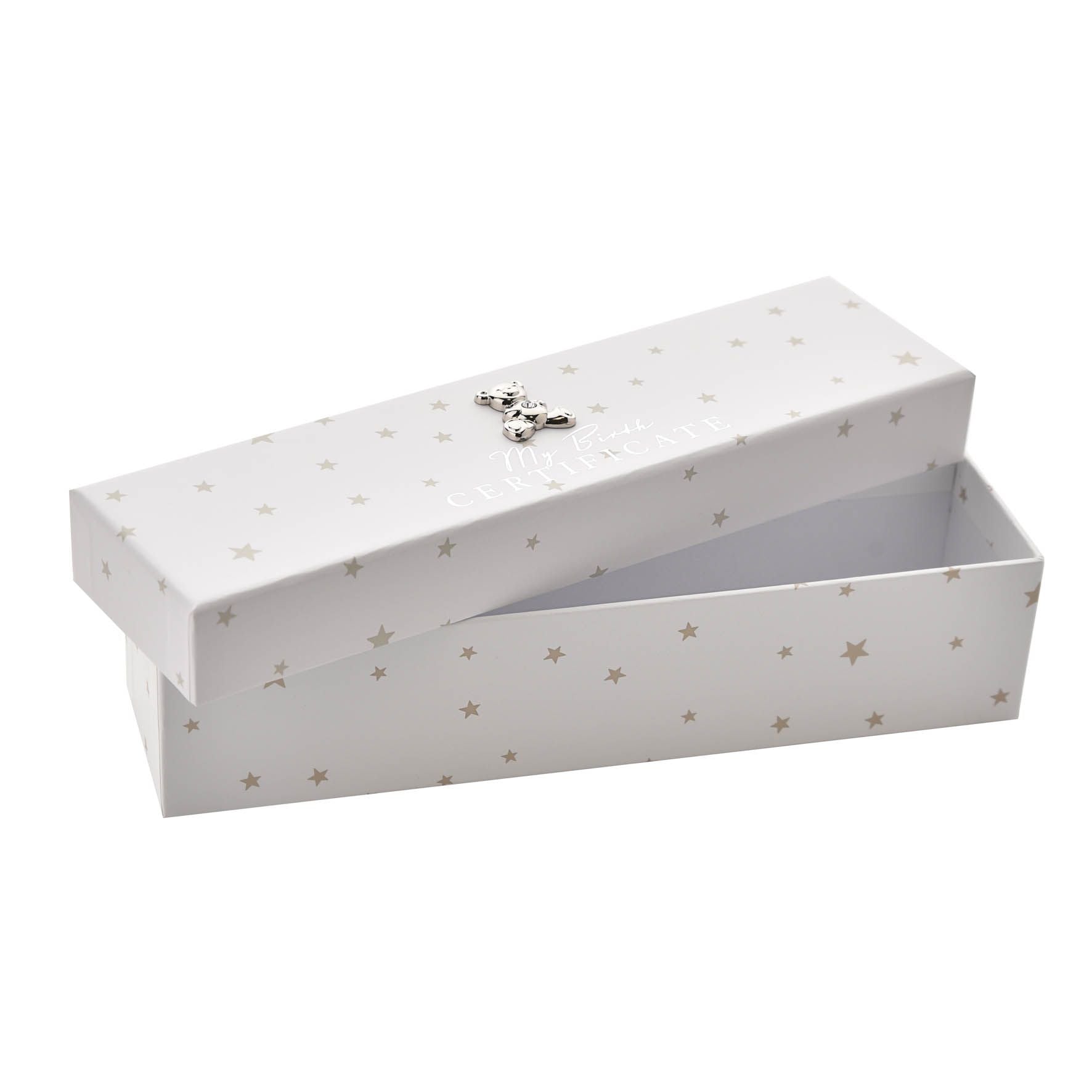 Bambino White Paperwrap Birth Certificate Holder Teddy Icon