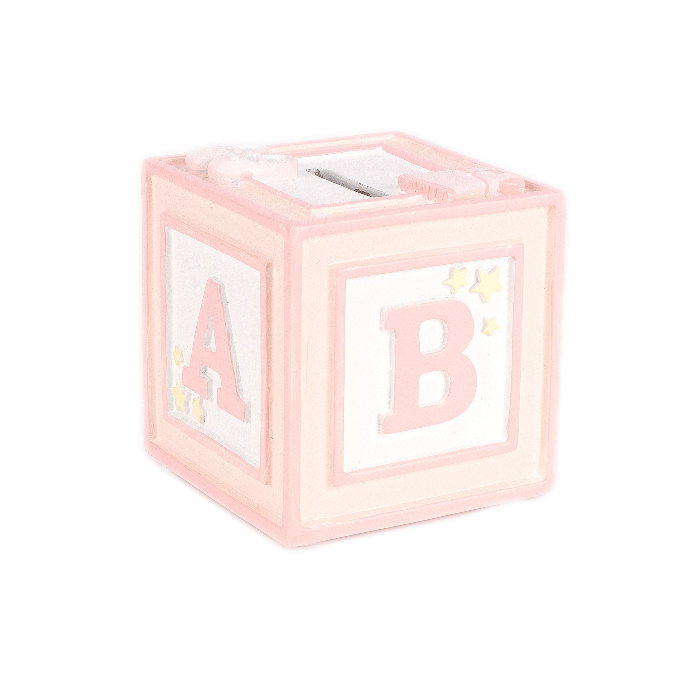 Hello Baby ABC Money Box 9cm - Pink