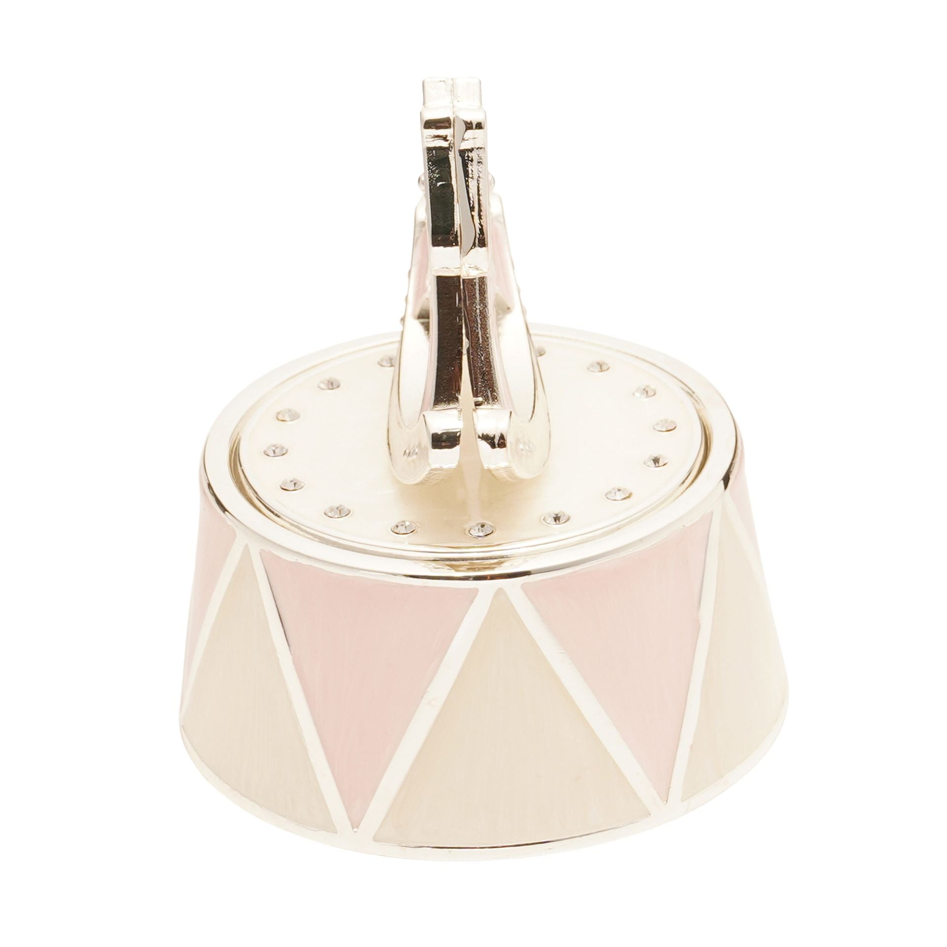 Hello Baby Silverplated Rocking Horse Music Box - Pink